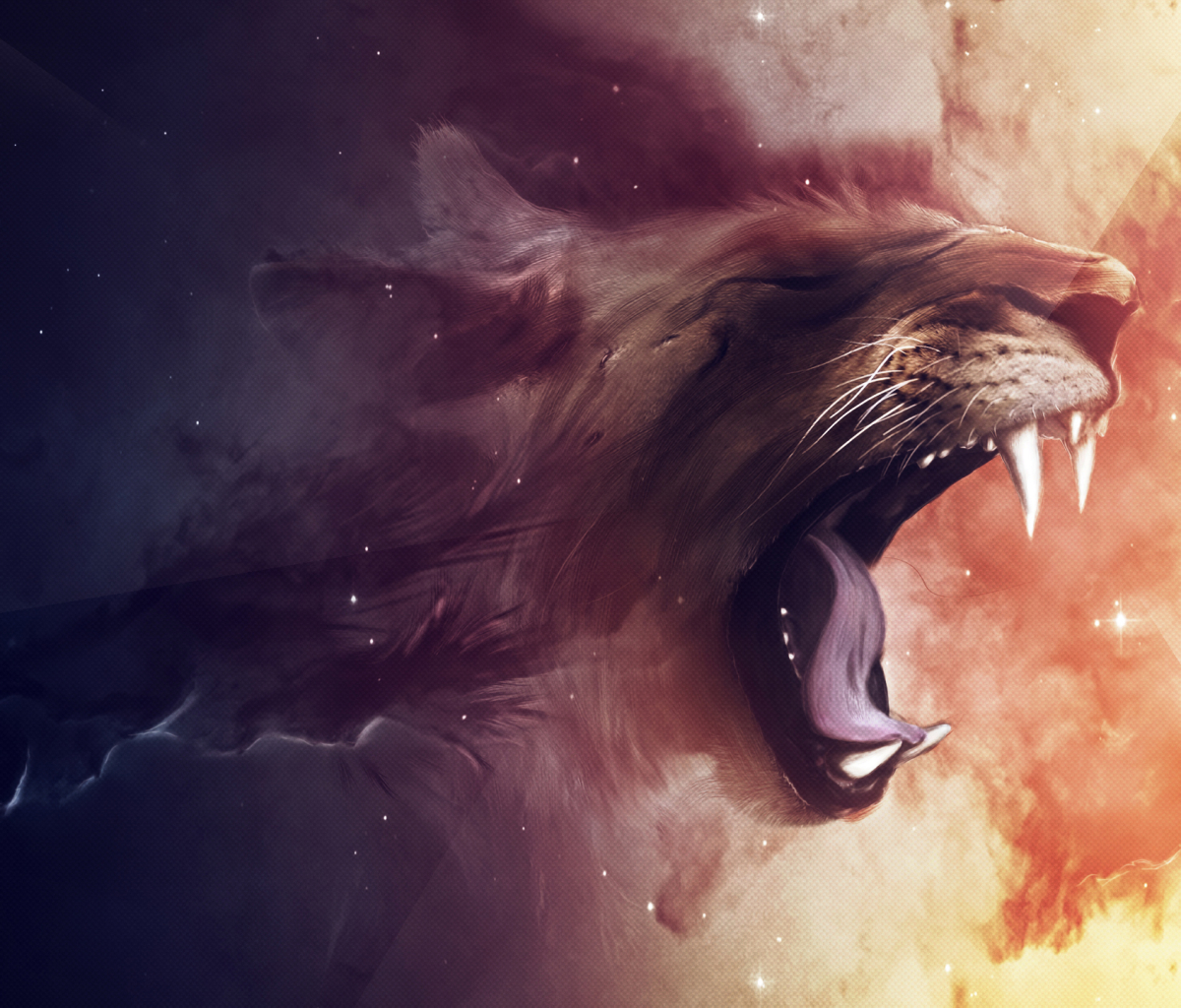 animal, lion, yawn, cats wallpapers for tablet