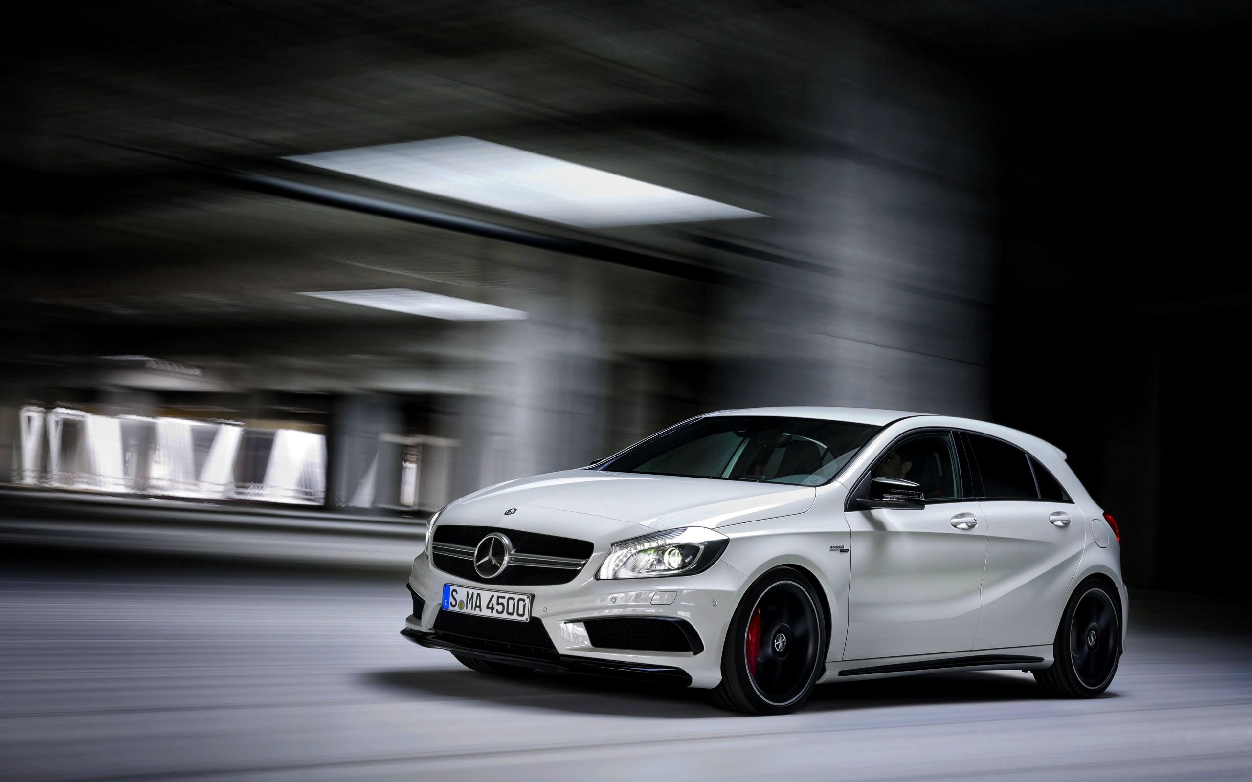 Download mobile wallpaper A45, Side View, Cars, Amg, Mercedes Benz for free.