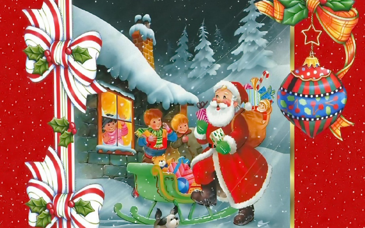 1466241 免費下載壁紙 节日, 圣诞节, 孩子, 圣诞老人 屏保和圖片