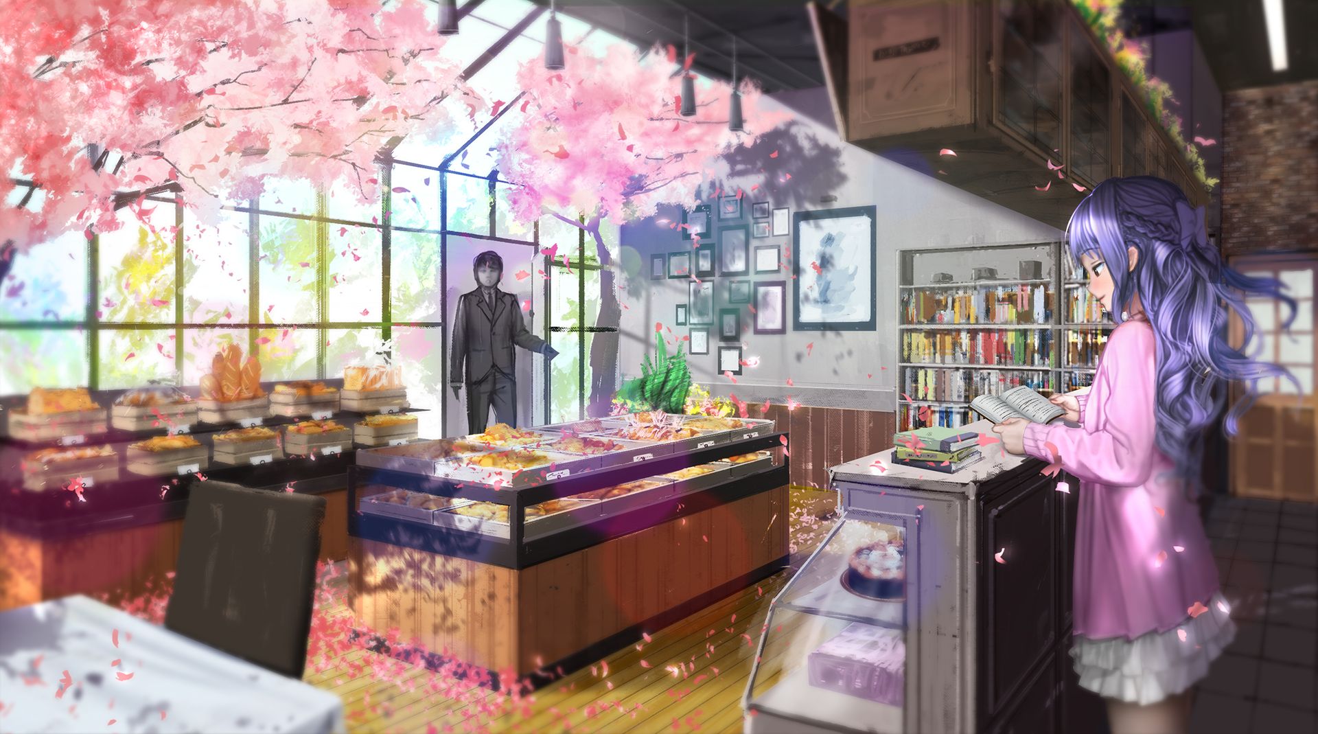 anime, shop mobile wallpaper