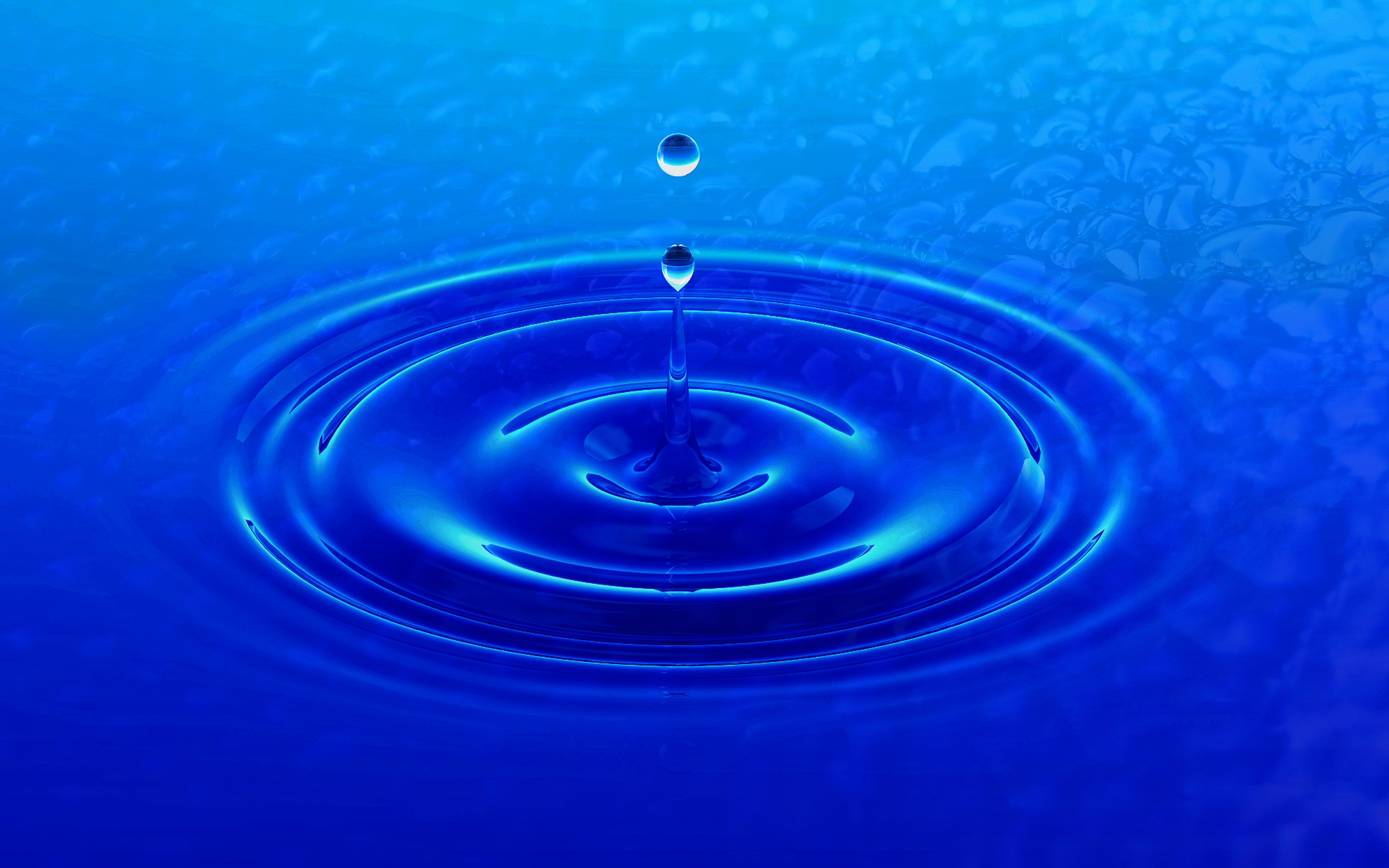 HD wallpaper blue, water, water drop, splash, earth