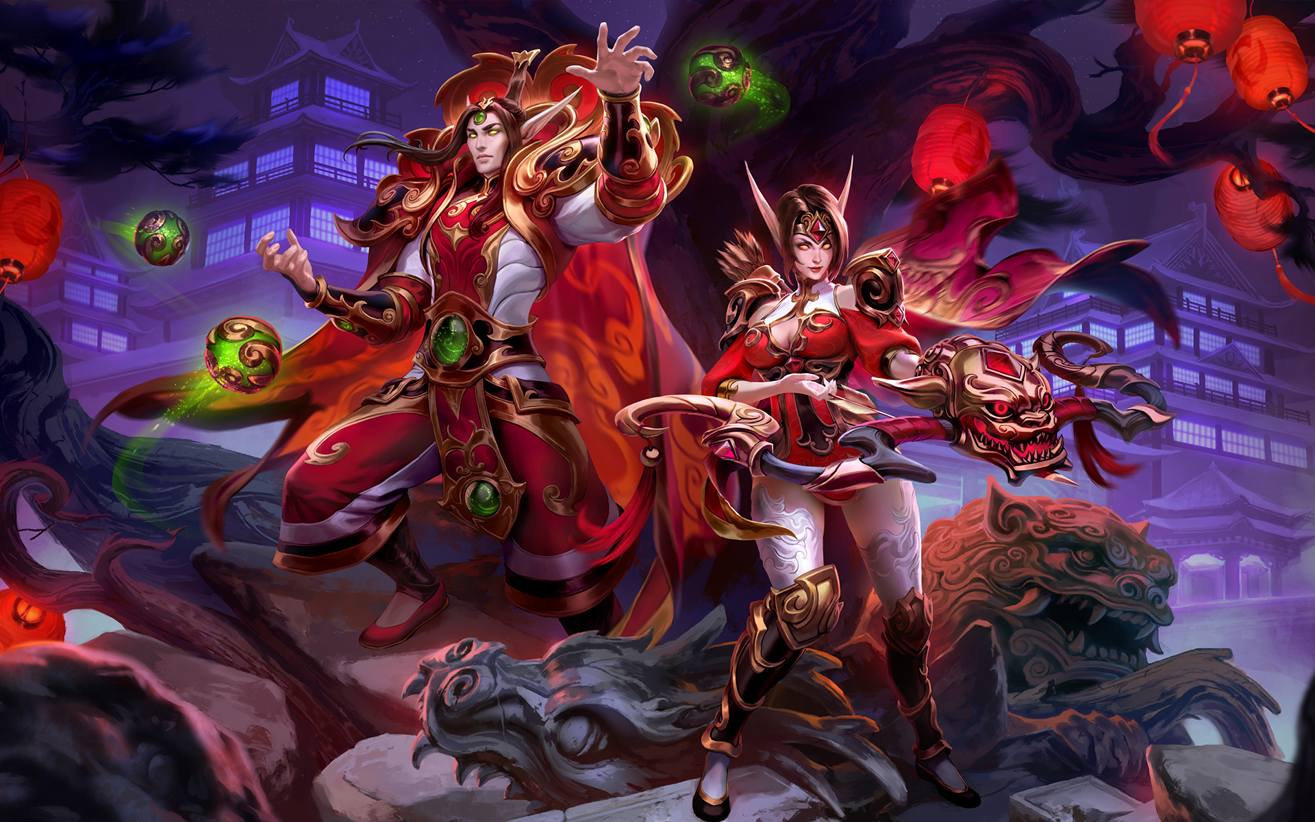 video game, heroes of the storm, kael'thas sunstrider, sylvanas windrunner
