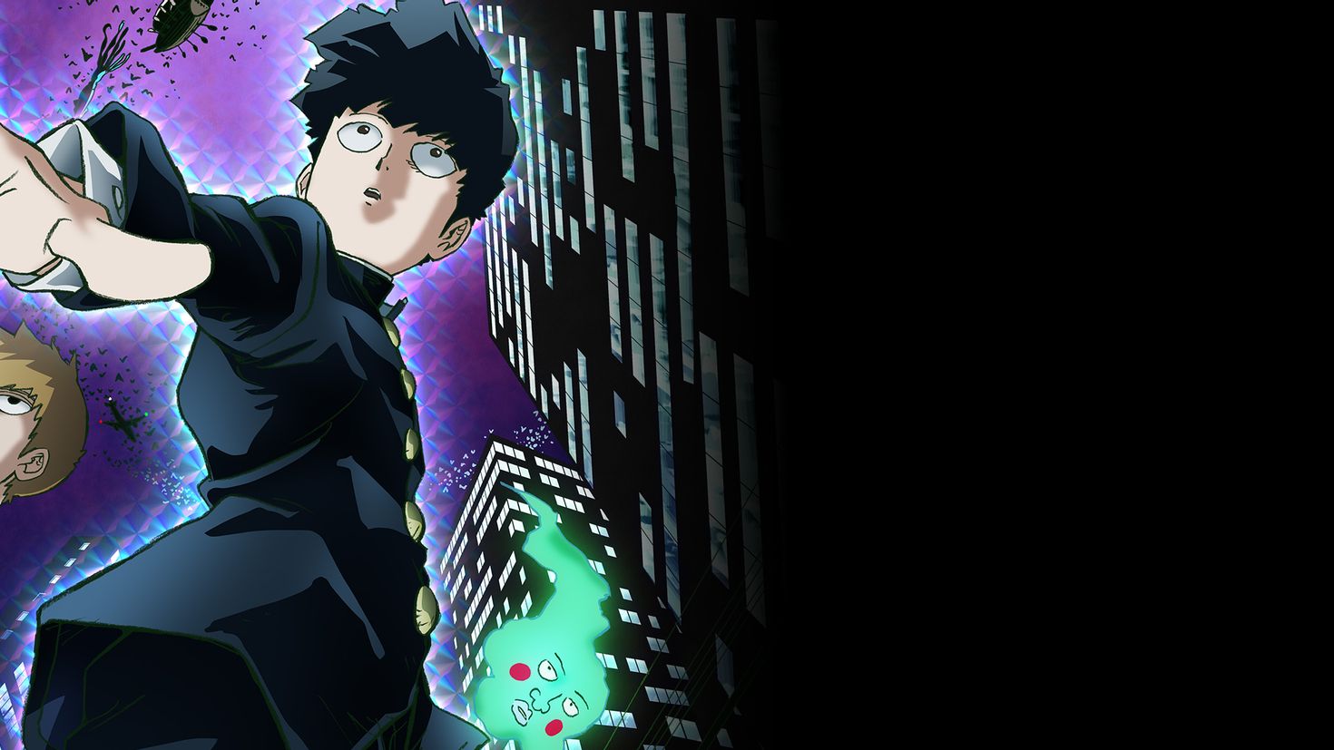 Mob psycho wallpaper. Mob Psycho 100 Full HD. Моб психо 100 1920. Моб психо 100 фиолетовый. Аниме авы моб психо 100.