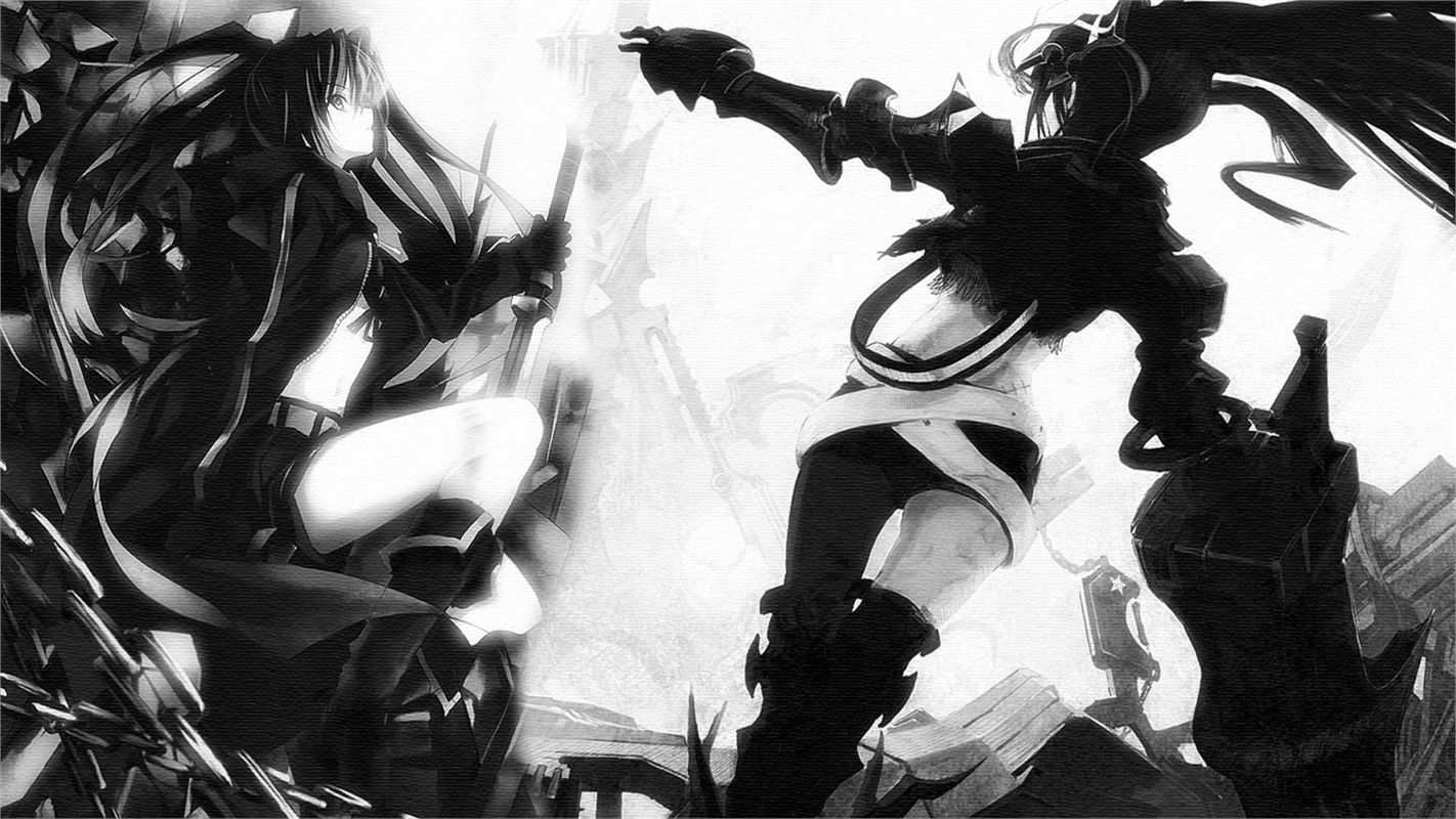 Черно белые фото из аниме