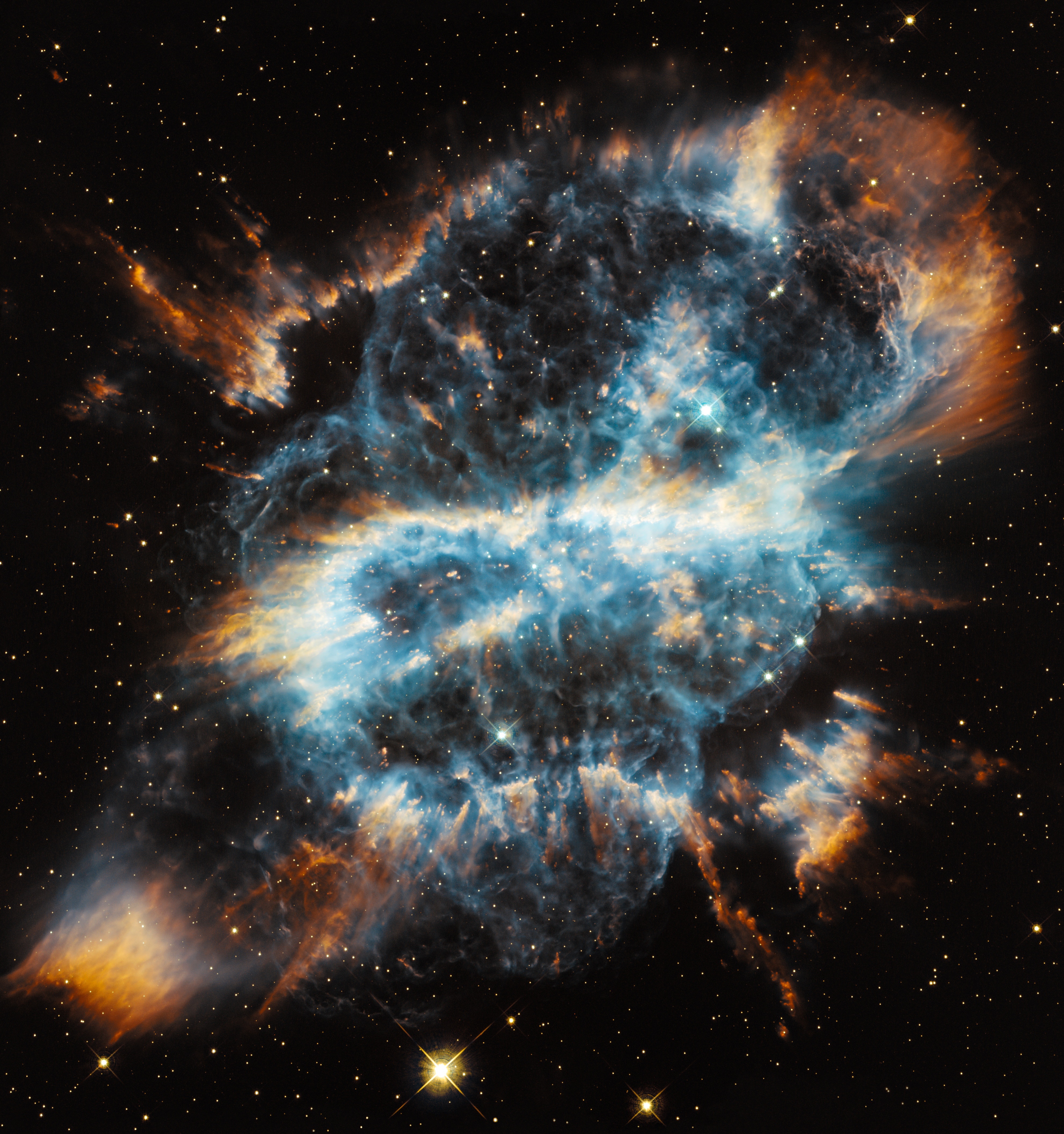 nebula, universe, galaxy, ngc 5189, planetary nebula phone wallpaper