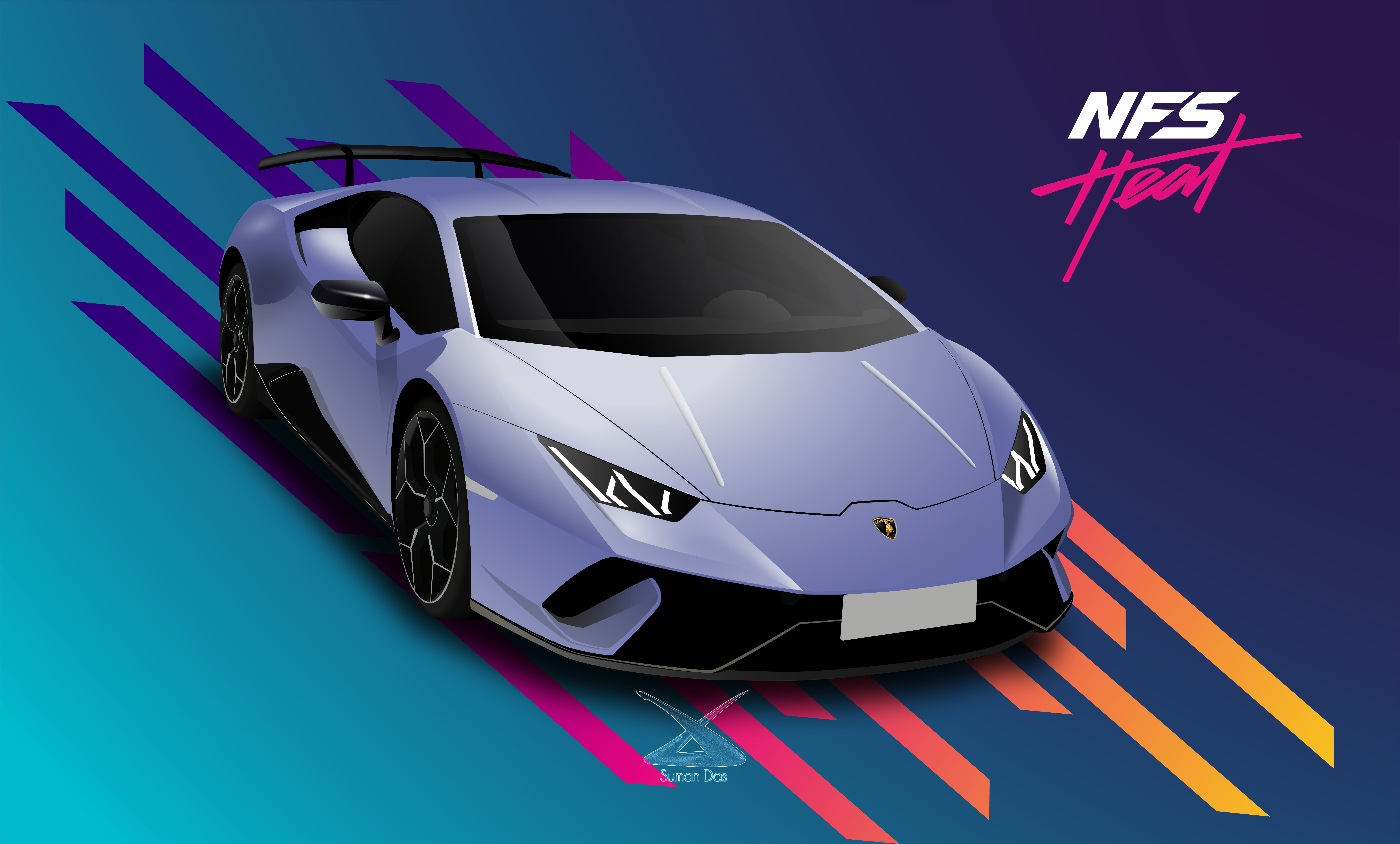 lamborghini huracan performante, need for speed, video game, need for speed heat