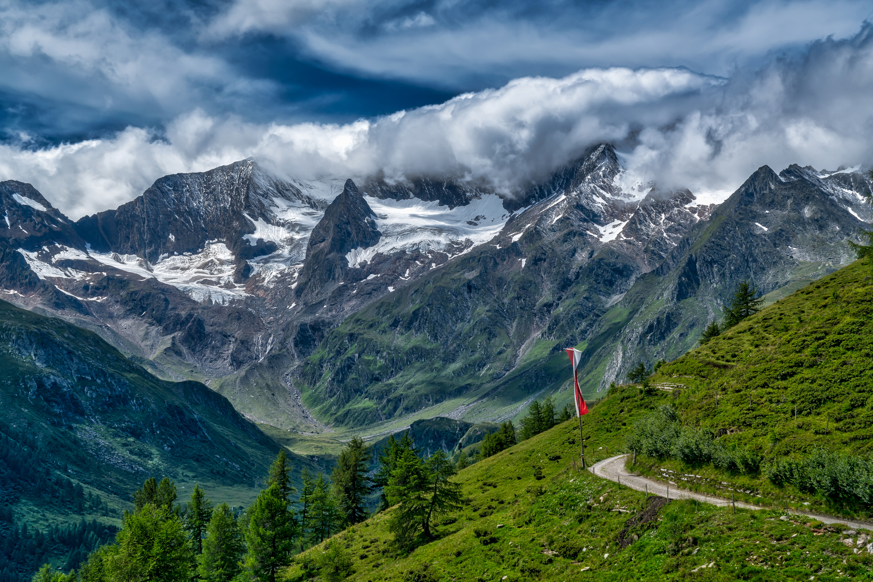 alps, mountains, earth, alps mountain, forest, landscape, mountain