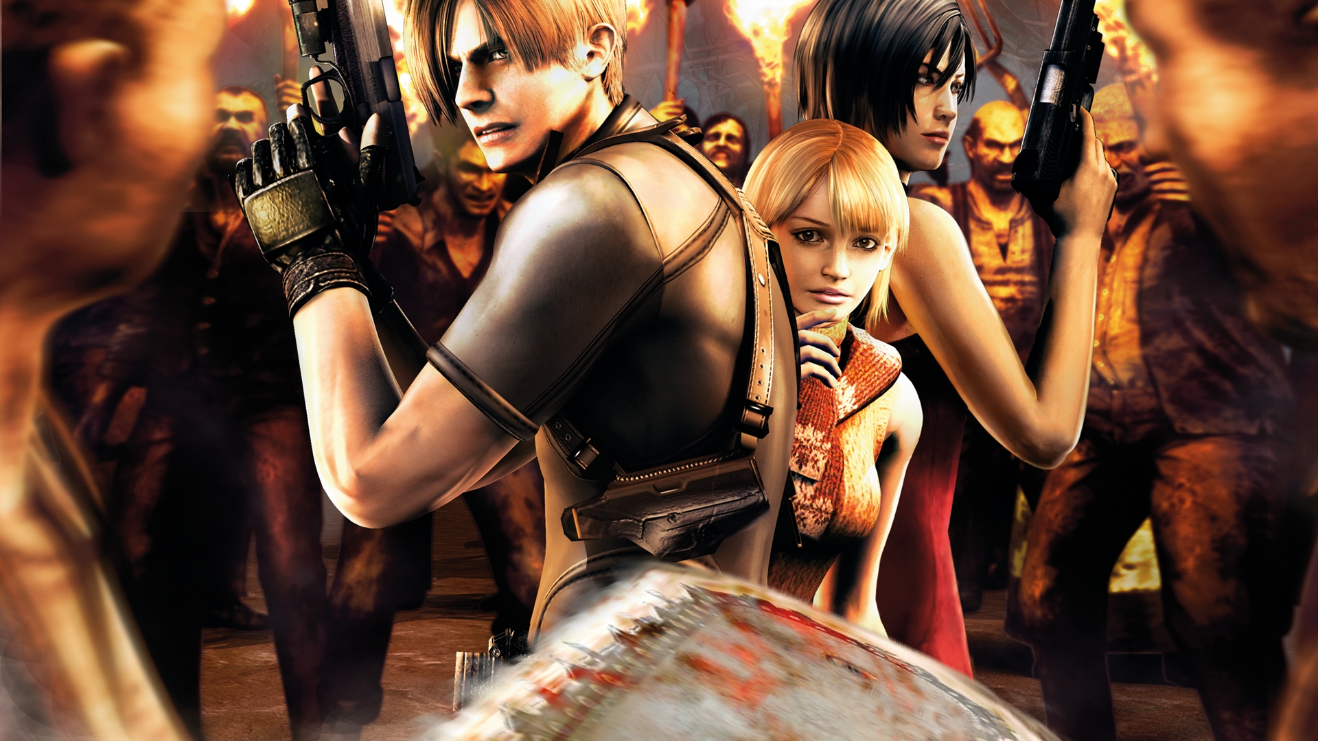 Resident Evil 4 Remake Game Leon Ashley 4K Wallpaper iPhone HD Phone #1321k
