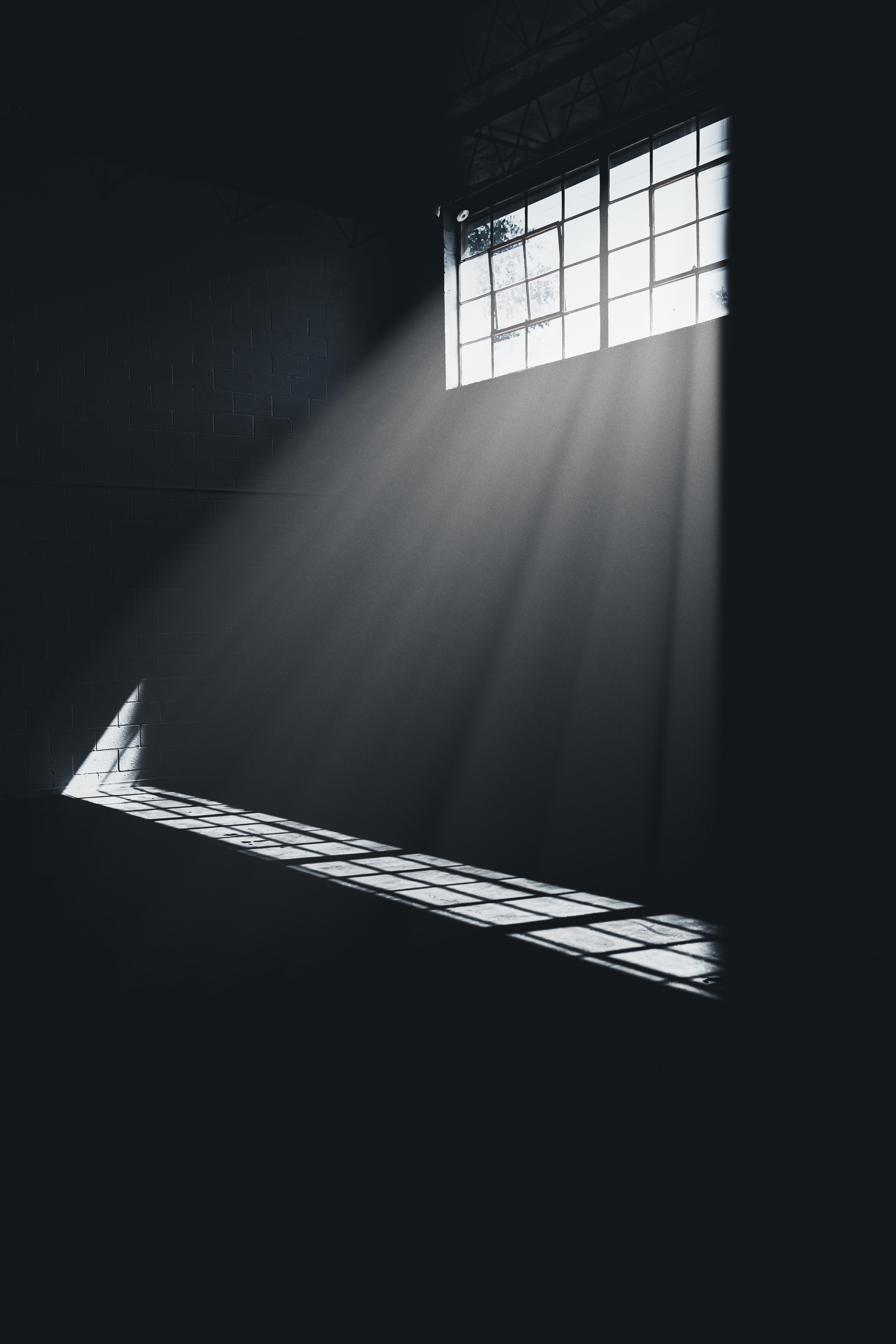window, dark, shine, light, room