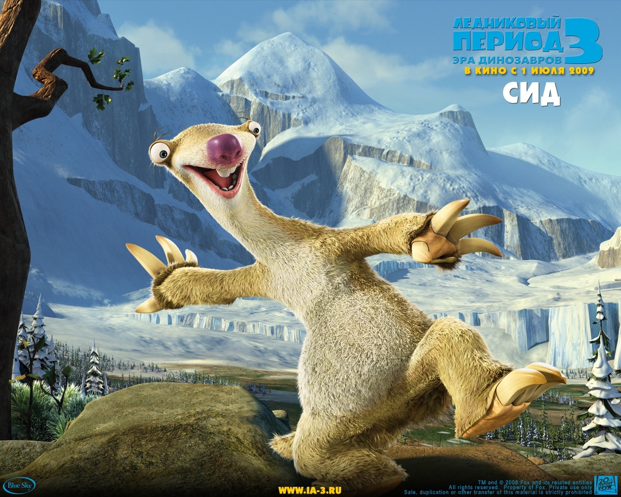 Download mobile wallpaper Sid, Ice Age, Cartoon for free.