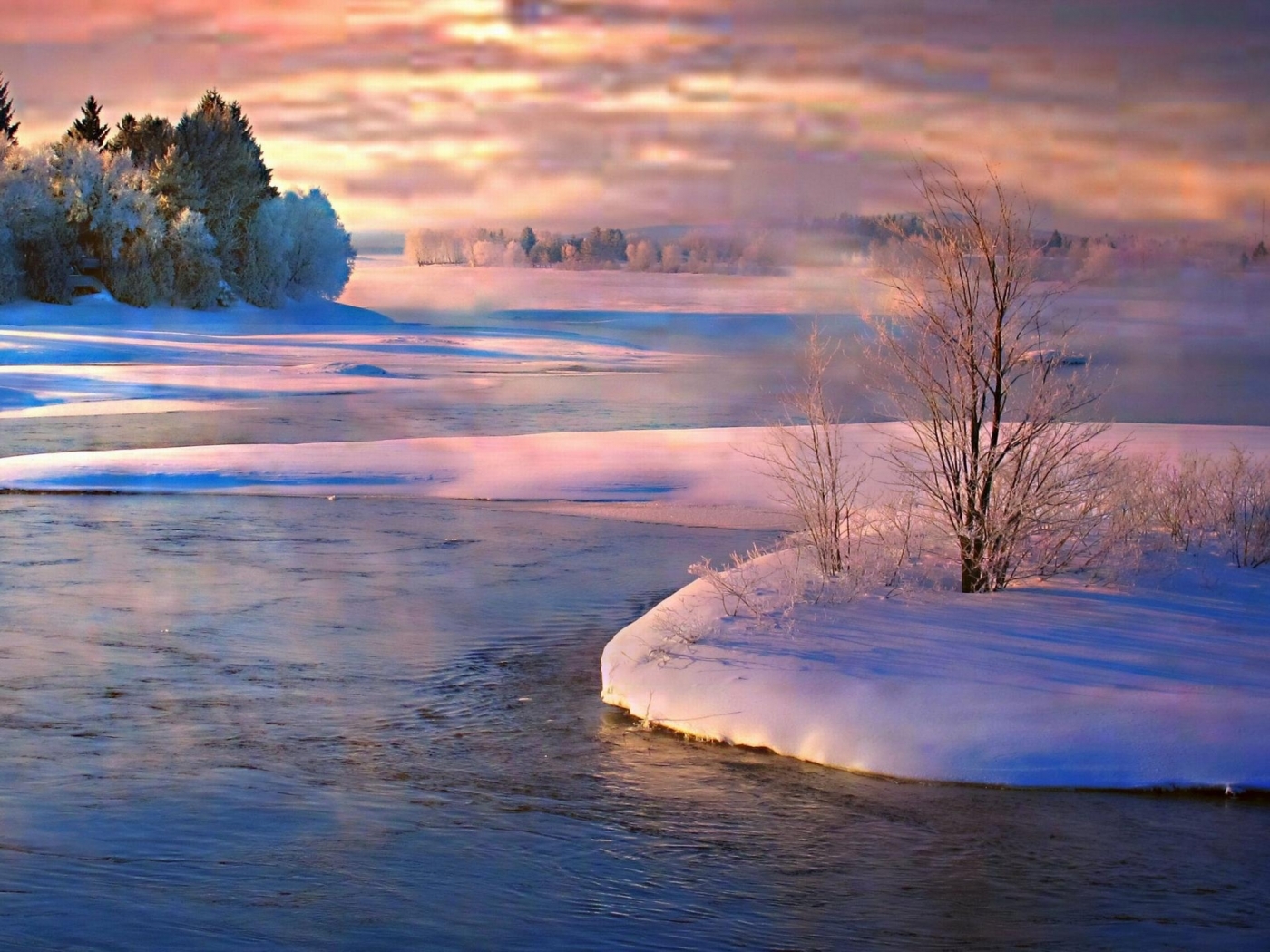Download mobile wallpaper Nature, Winter, Landscape for free.