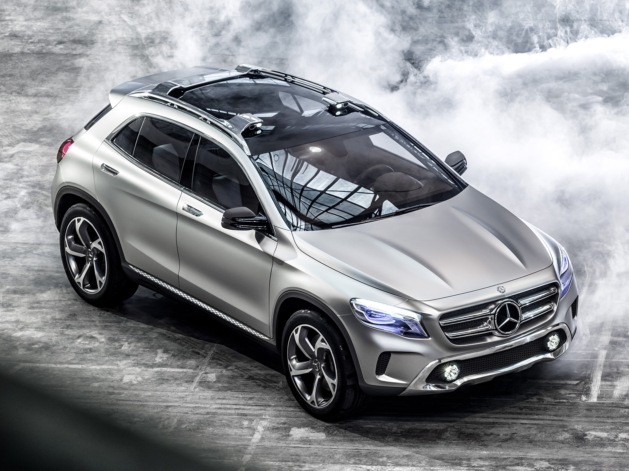 silver, cars, mercedes benz, lights, concept, headlights, silvery, crossover, glk cellphone