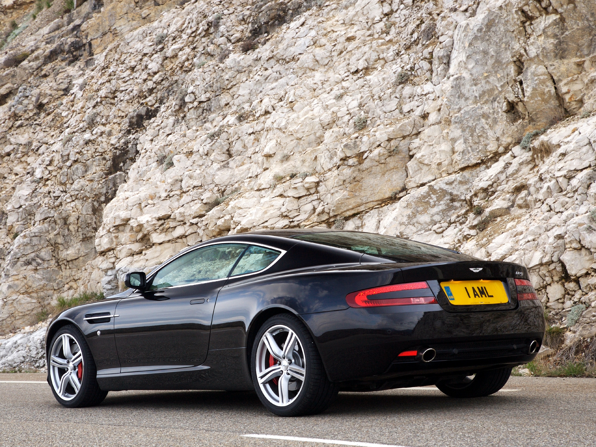 Download mobile wallpaper Rock, Db9, 2006, Style, Aston Martin, Side View, Sports, Auto, Cars for free.