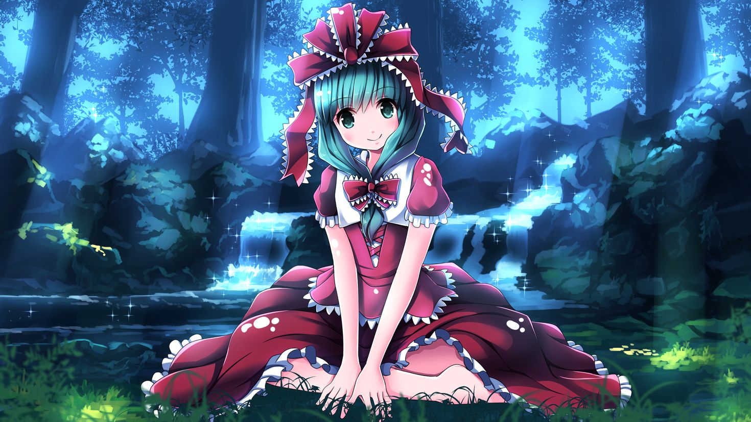 Touhou Ивакаса. Touhou 2400x620. Touhou anime screenshots. Аниме картинки 2400x620.