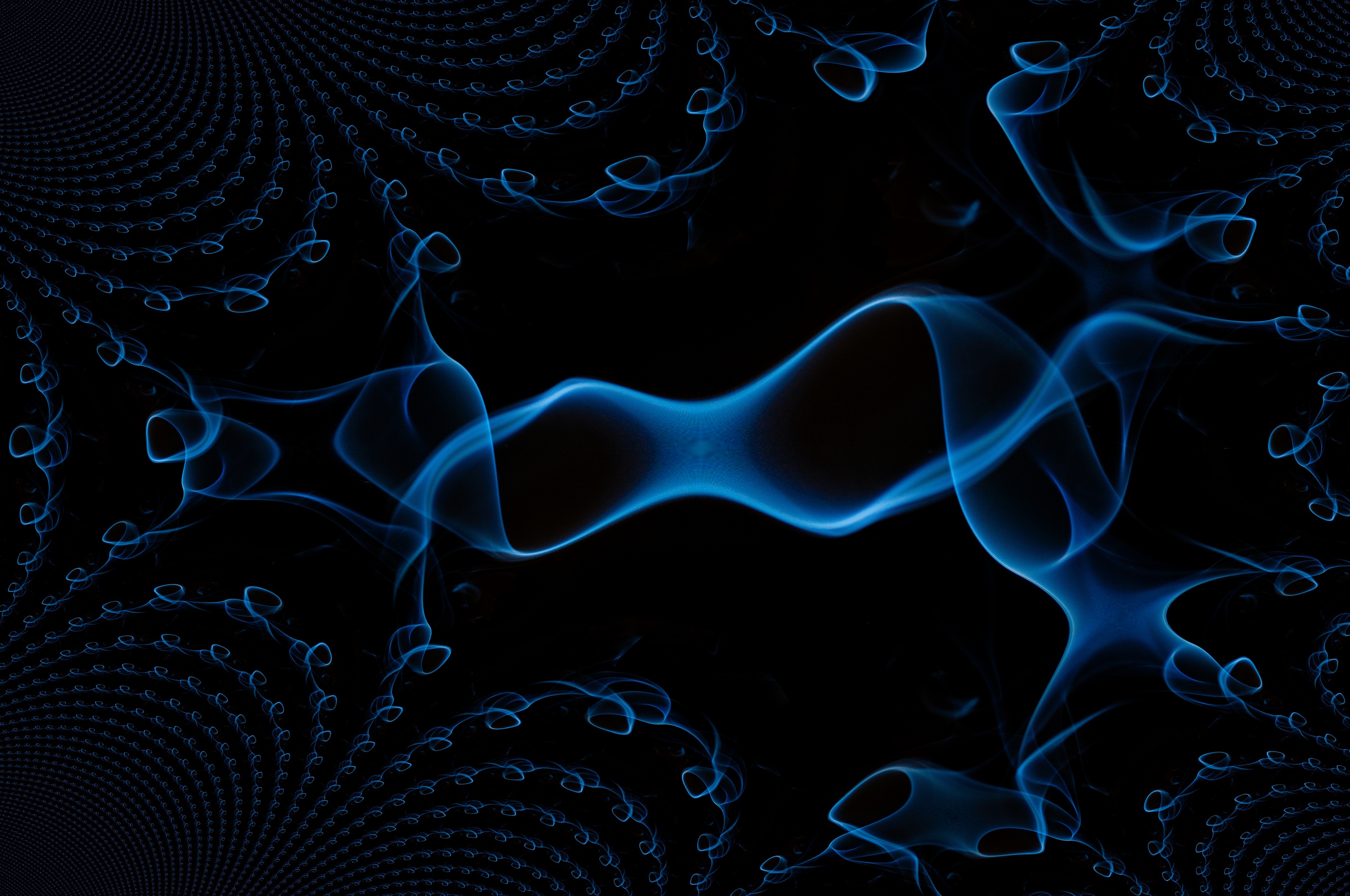 Free download wallpaper Abstract, Smoke, Lines, Black Background on your PC desktop