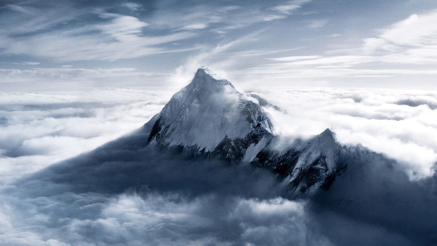 Ломаные горы. Гора Эверест (Джомолунгма). Гималаи. Фон горы Эверест. Пик Эвереста.