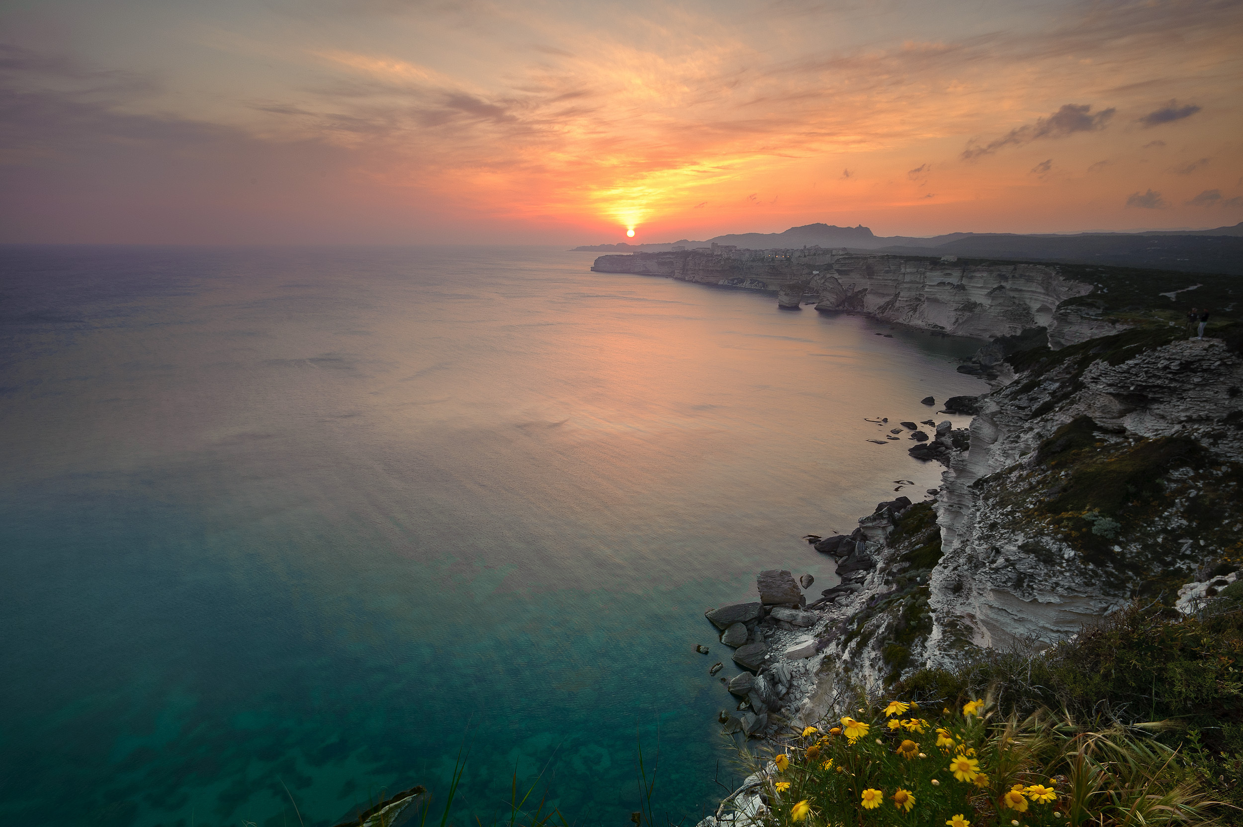 закат на море крым