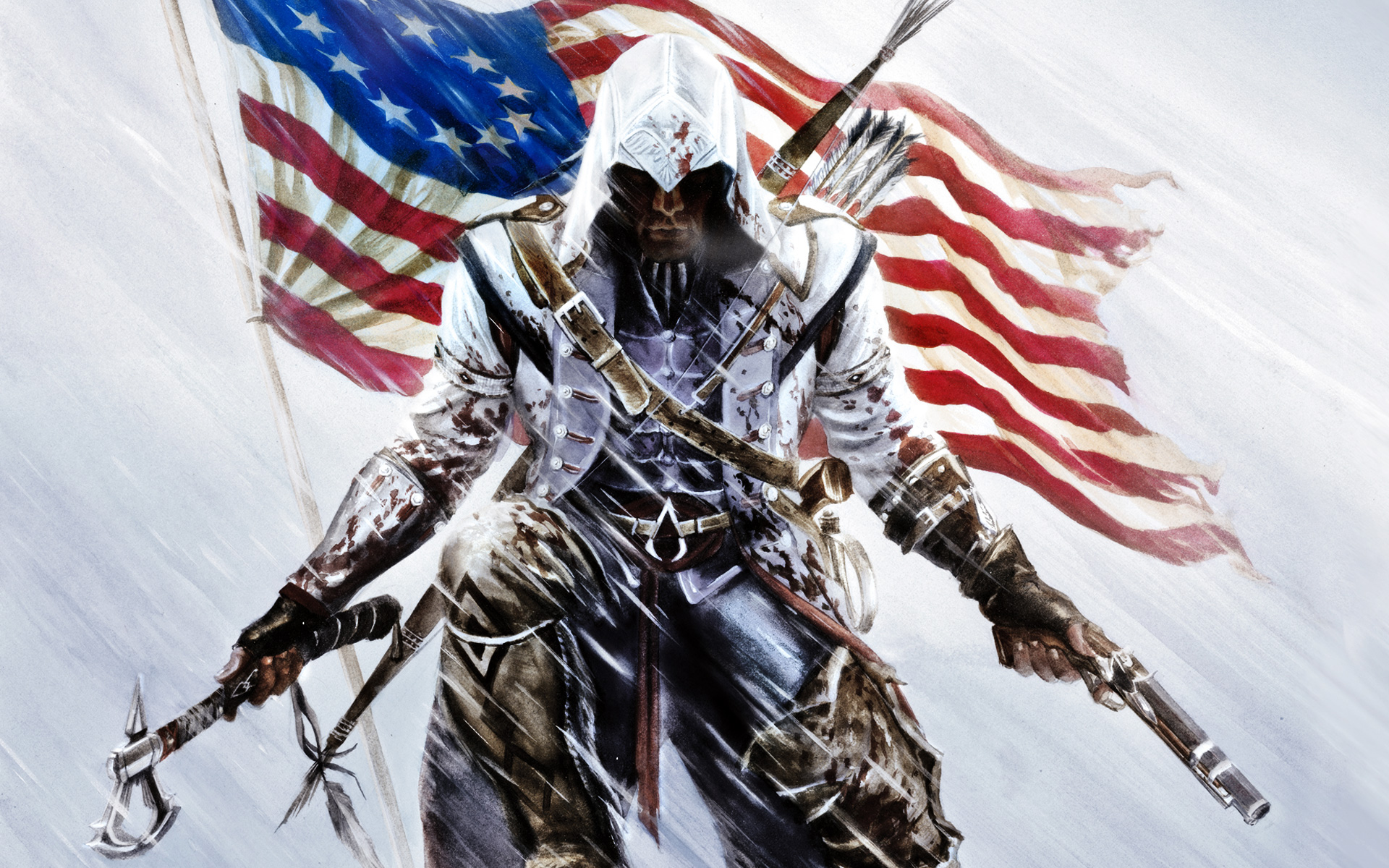 Mobile wallpaper video game, assassin's creed iii, assassin's creed