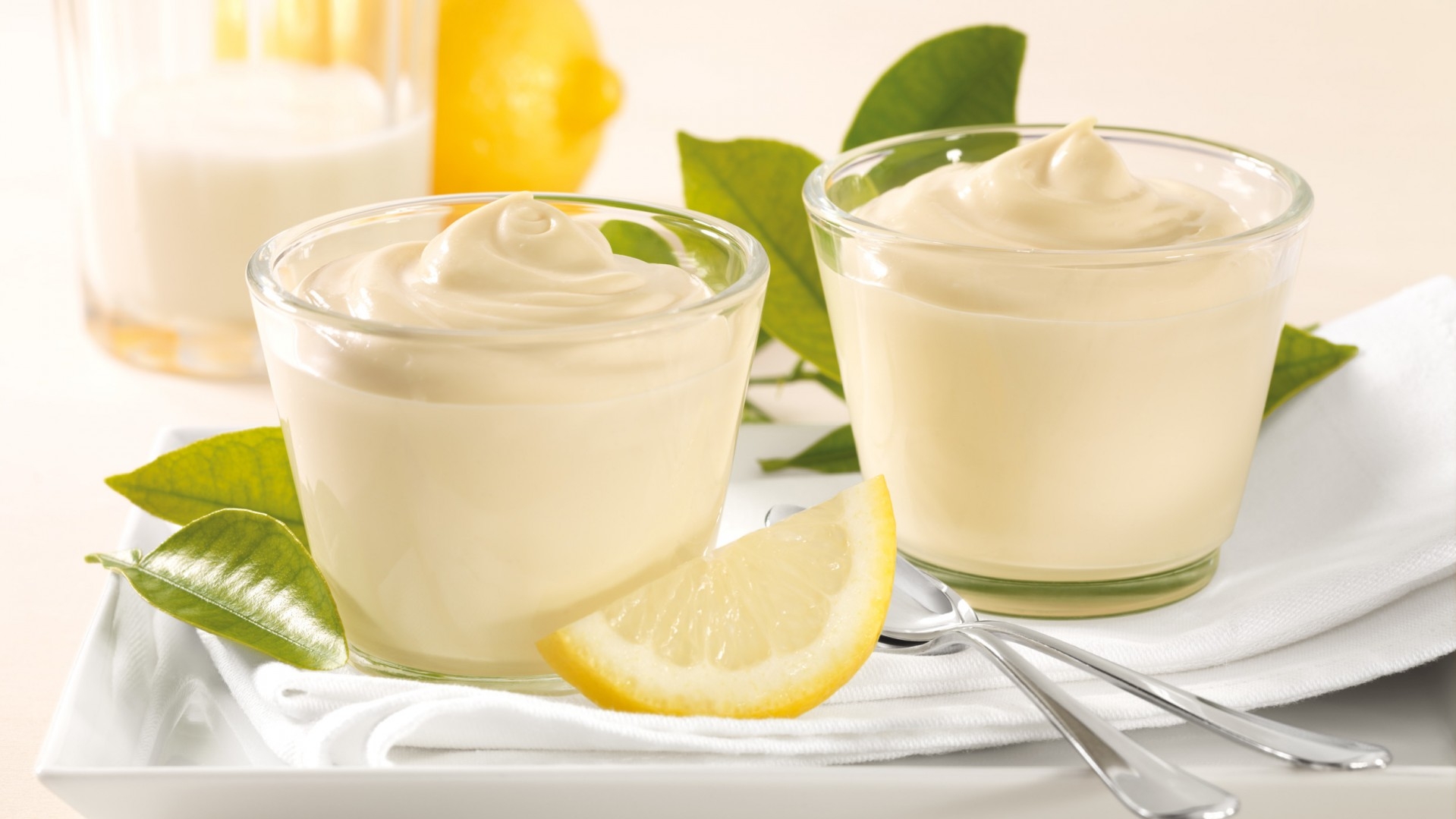 food, cream, desert, lemon High Definition image