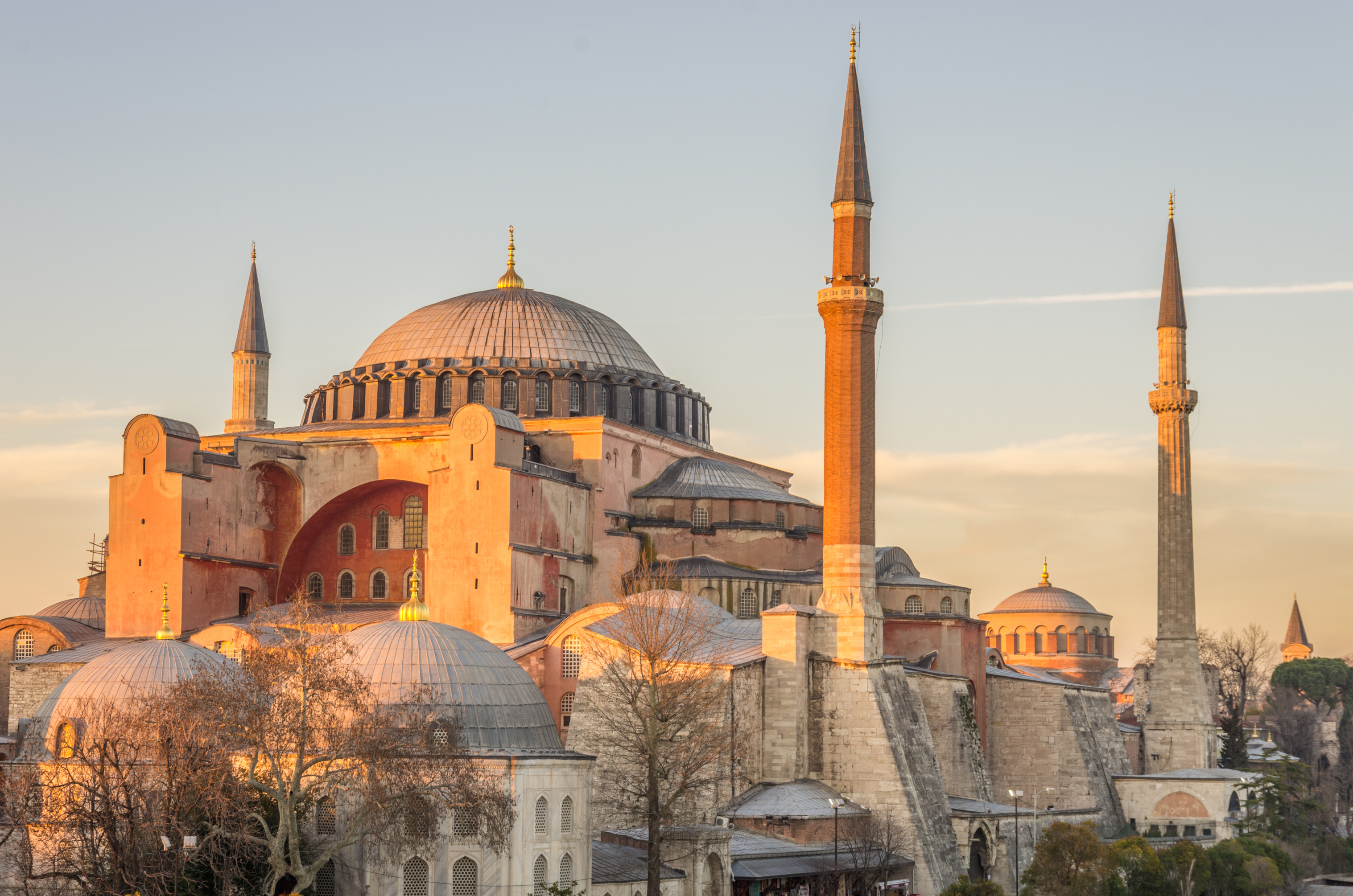 mosque, hagia sophia, istanbul, architecture, mosques, religious, dome, turkey HD wallpaper