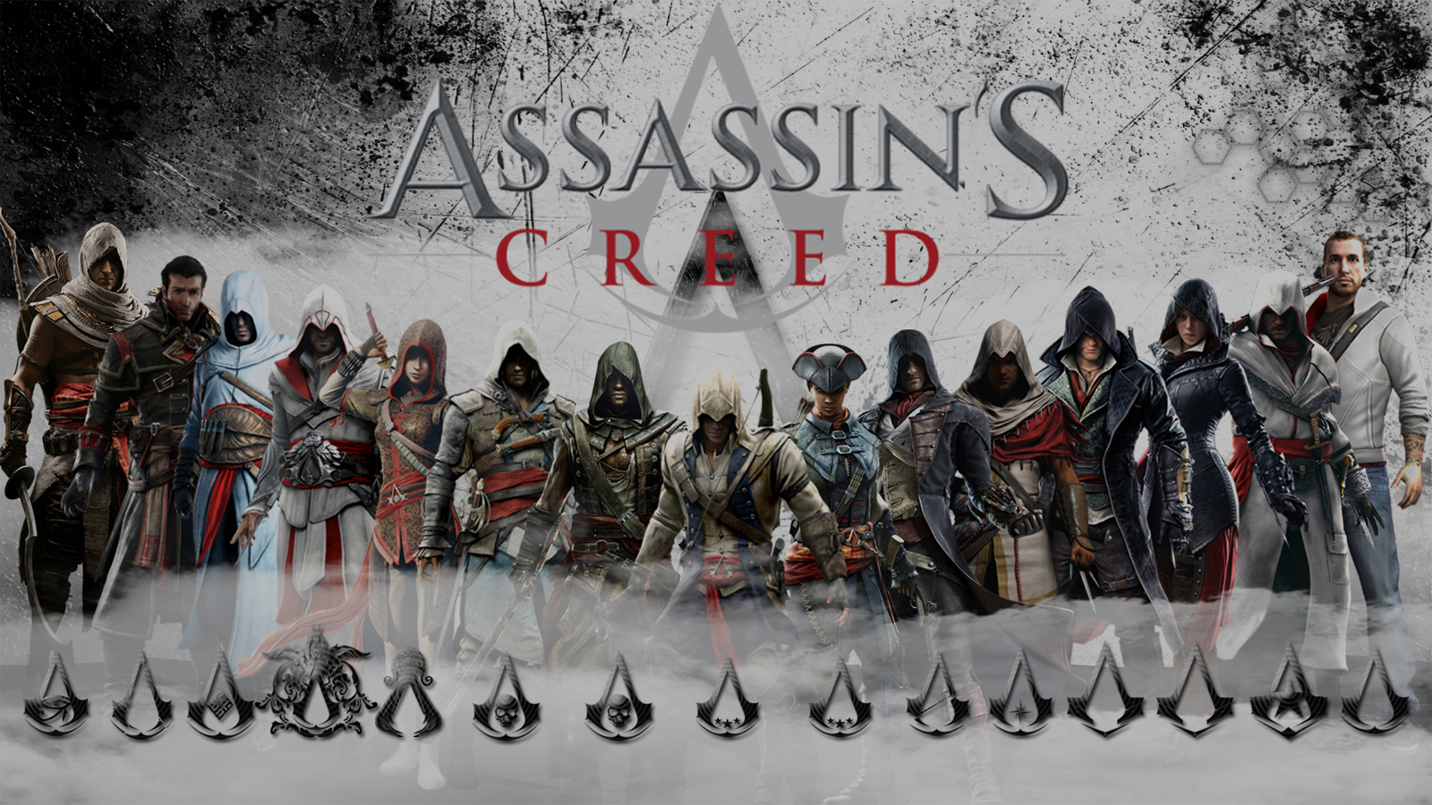 1920x1080 Background connor (assassin's creed), assassin's creed, shay cormac, video game, altair (assassin's creed), ezio (assassin's creed)