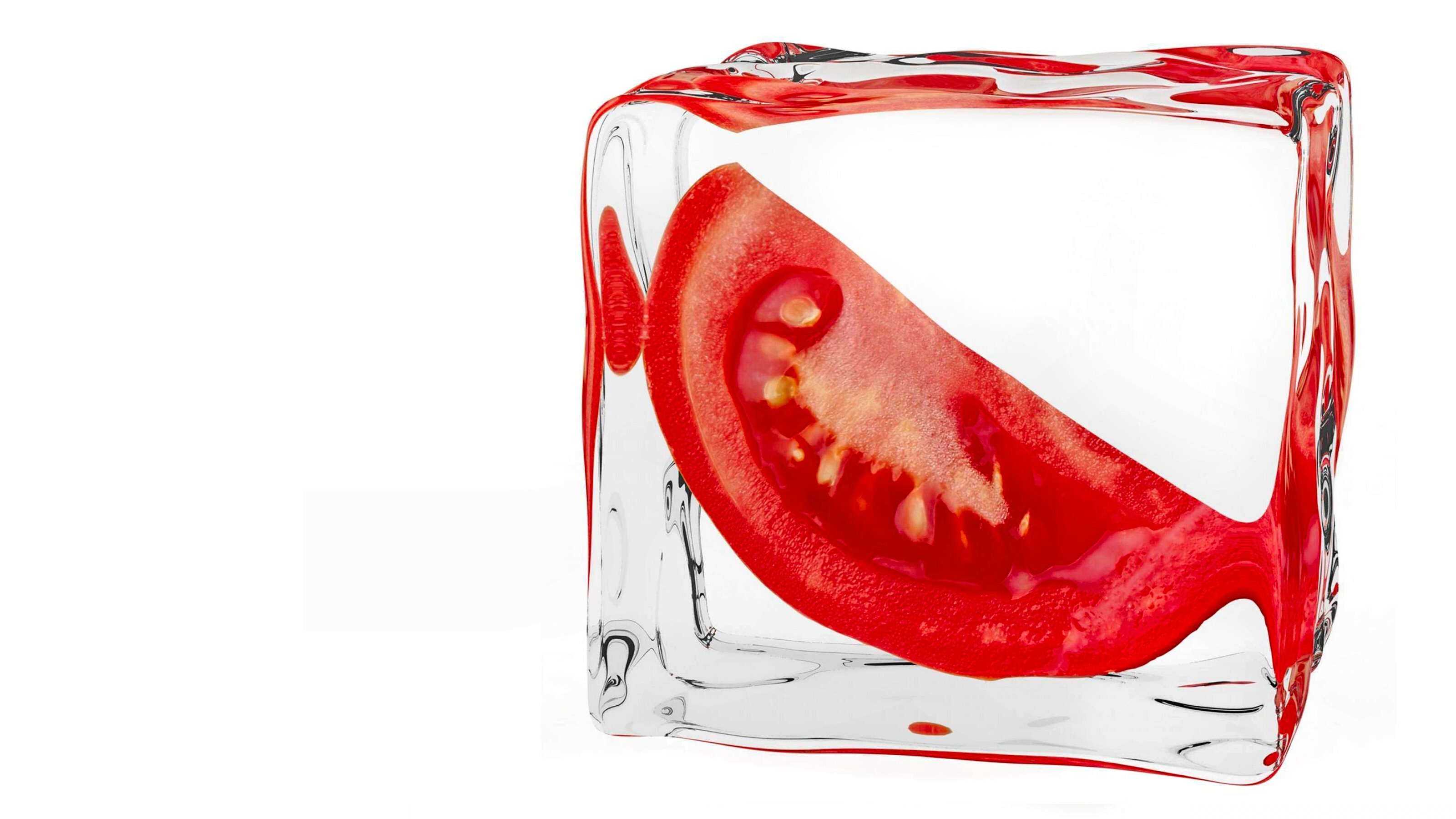 food, tomato, ice cube, red, fruits