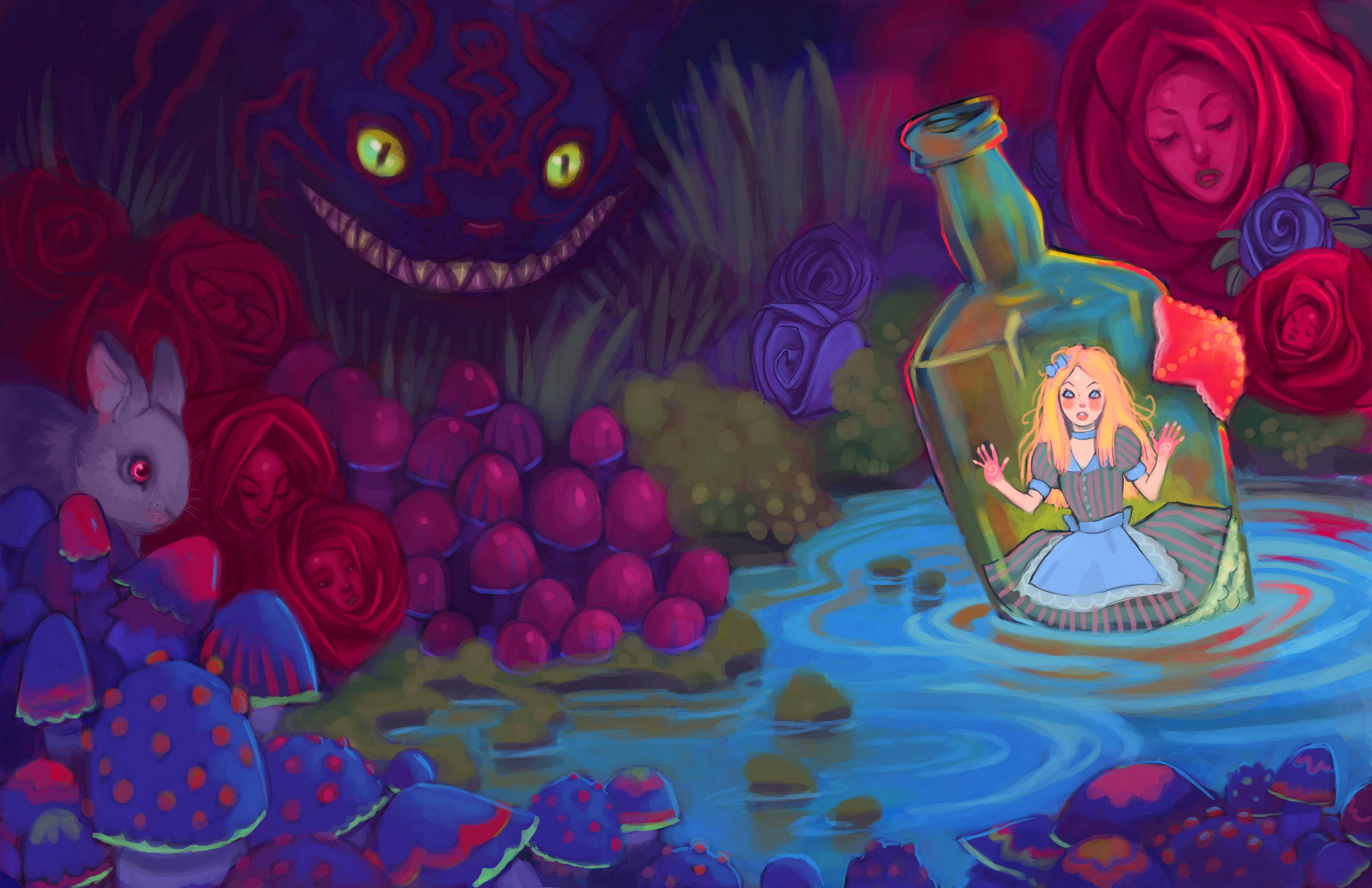 Download mobile wallpaper Alice In Wonderland, Fantasy for free.