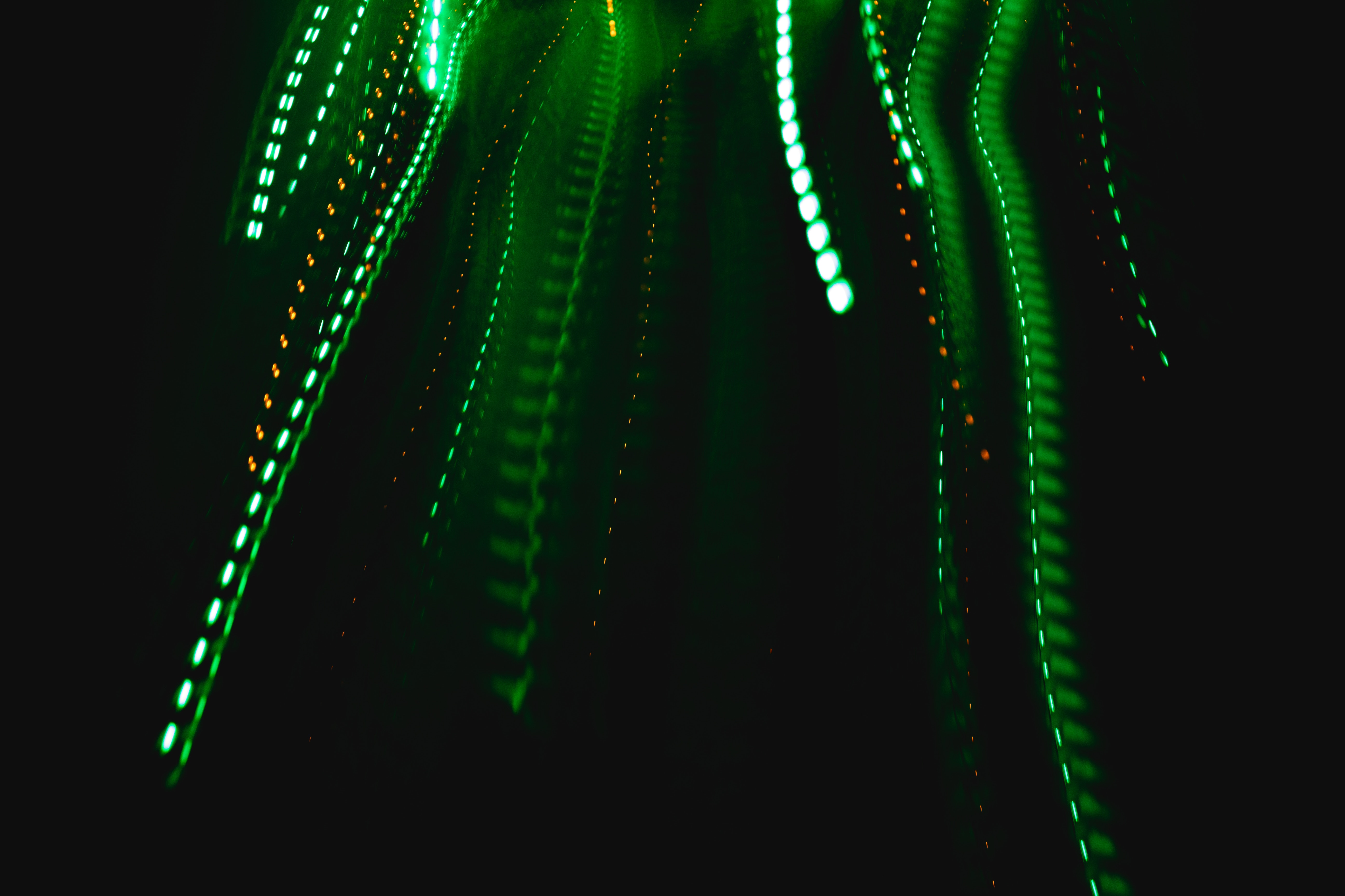abstract, green, lines, intermittent, laser wallpapers for tablet