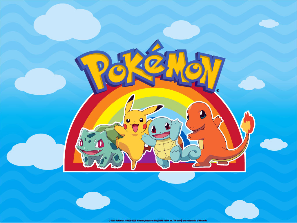 1515778 descargar imagen videojuego, bulbasaur (pokémon), charmander (pokémon), pikachu, arcoíris, squirtle (pokémon), pokémon: fondos de pantalla y protectores de pantalla gratis
