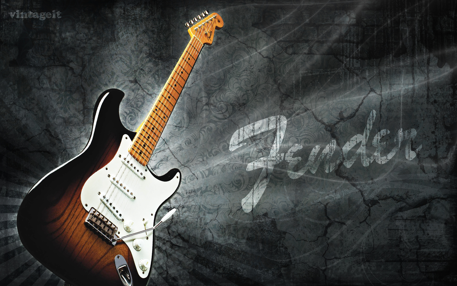 Fender Stratocaster фотообои