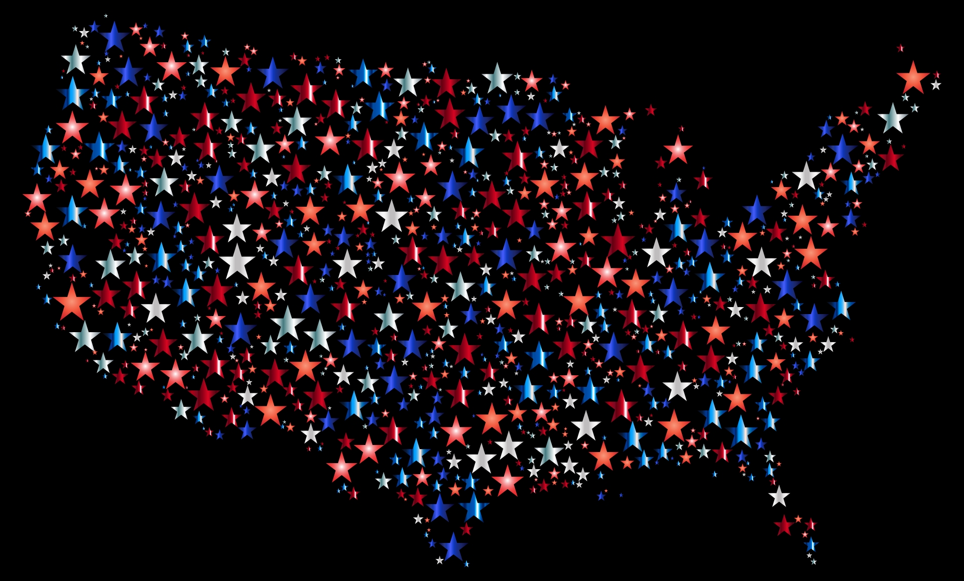 stars, usa, vector, united states, america, map