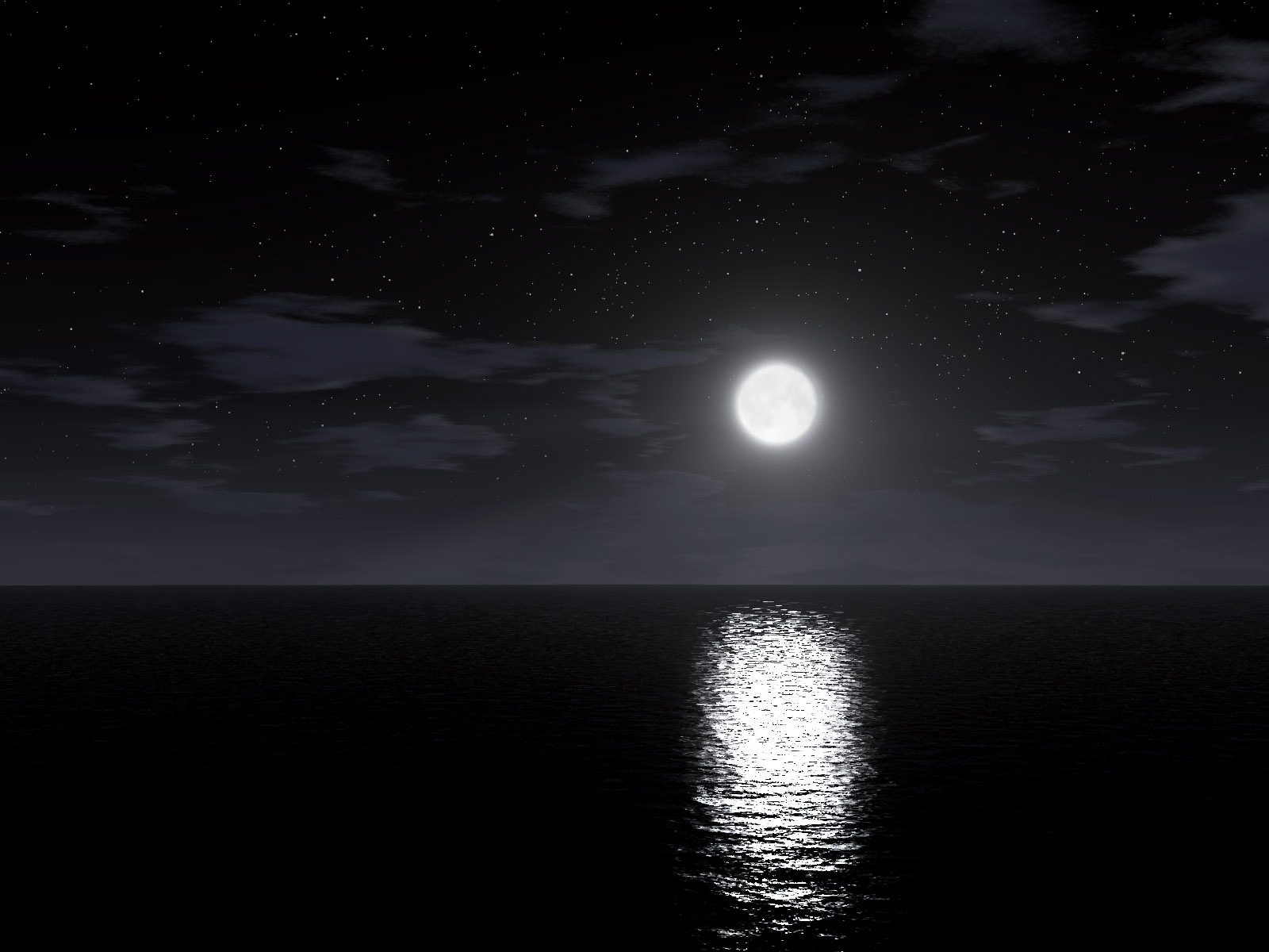 Картина Луна и море