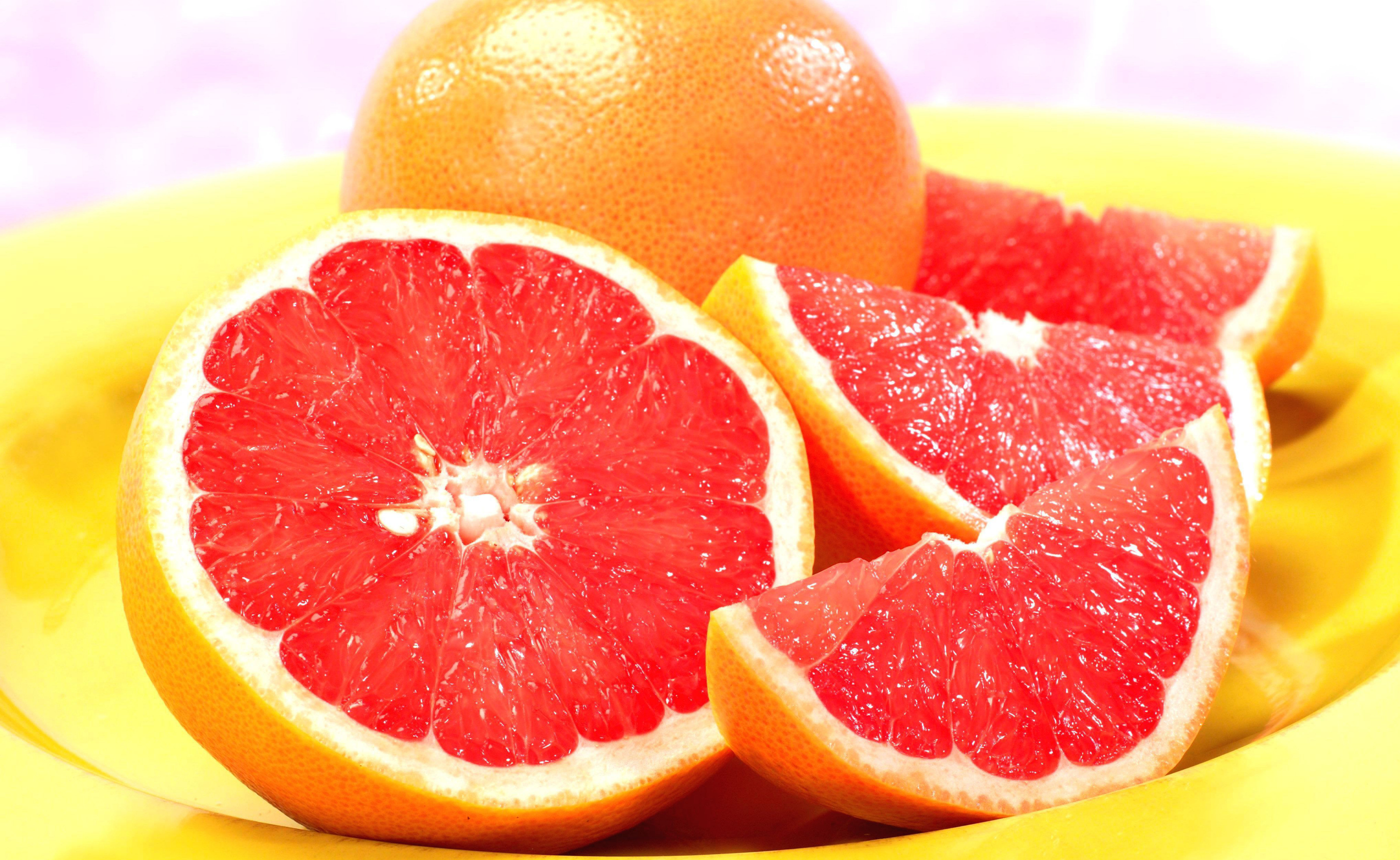 Grapefruit 4K Wallpaper