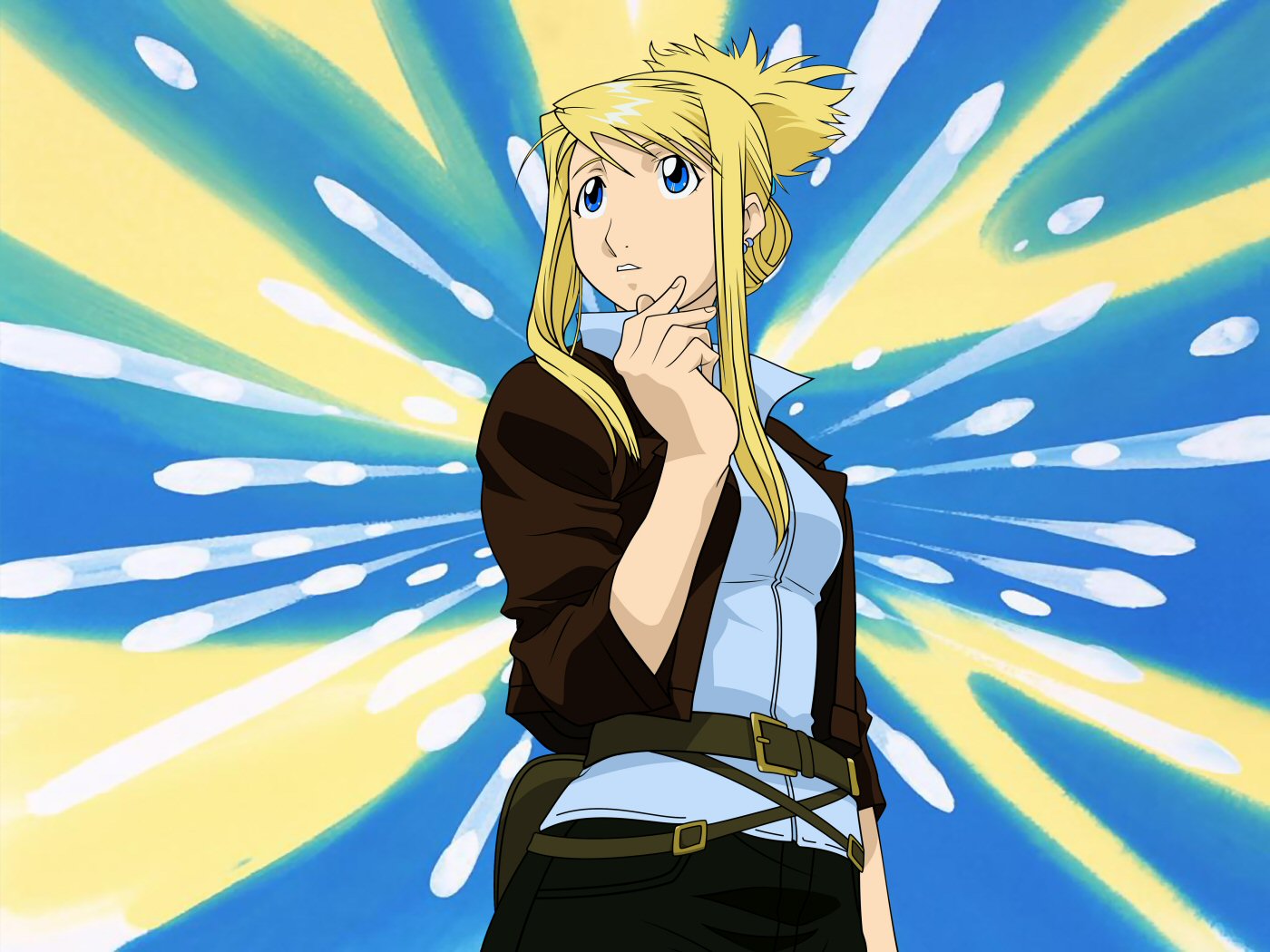 Стальной алхимик. Winry Rockbell. Уинри Рокбелл HD. Уинри Рокбелл обои. Обои стальной алхимик Rockbell.