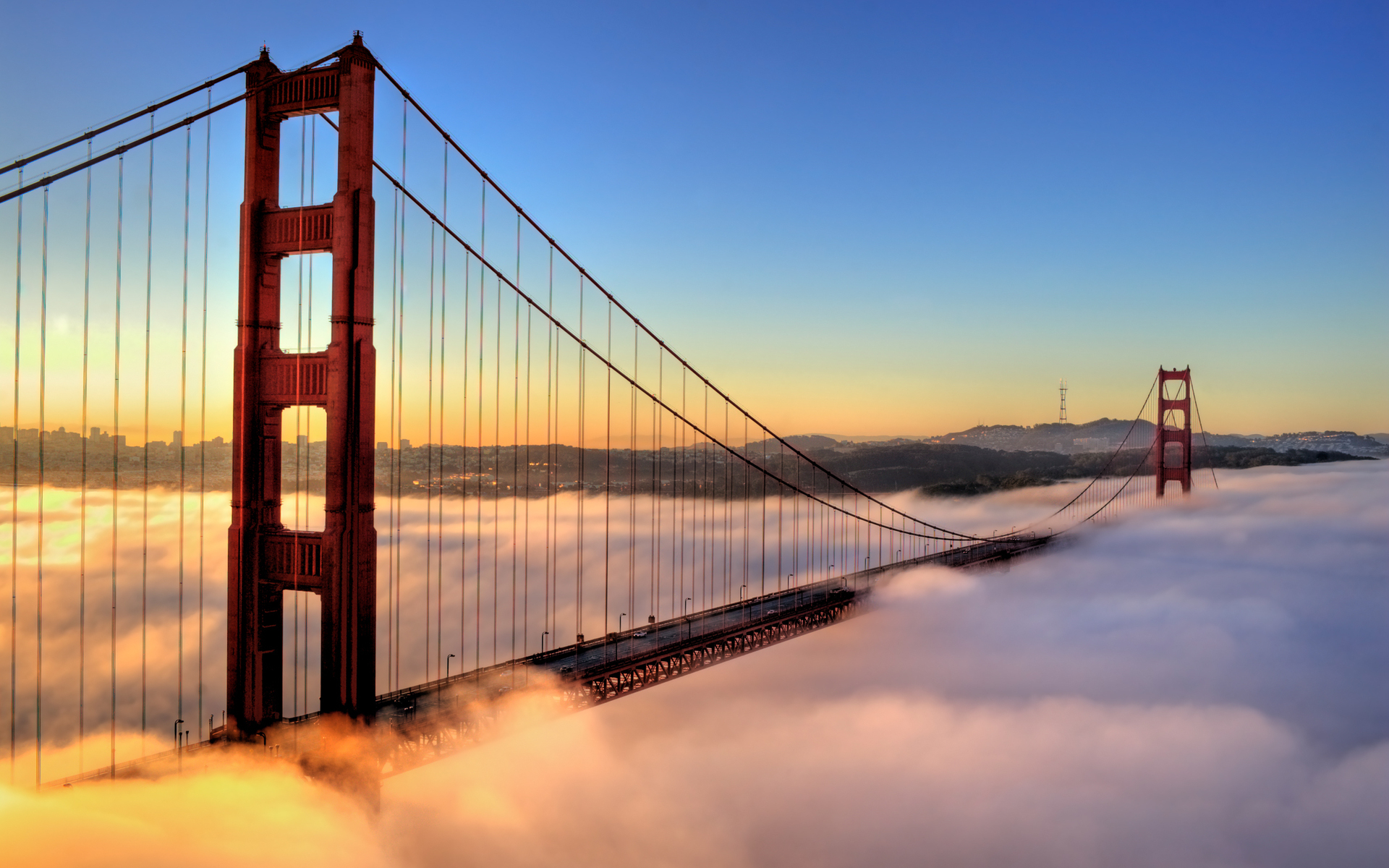 Голден гейт туман Сан-Франциско