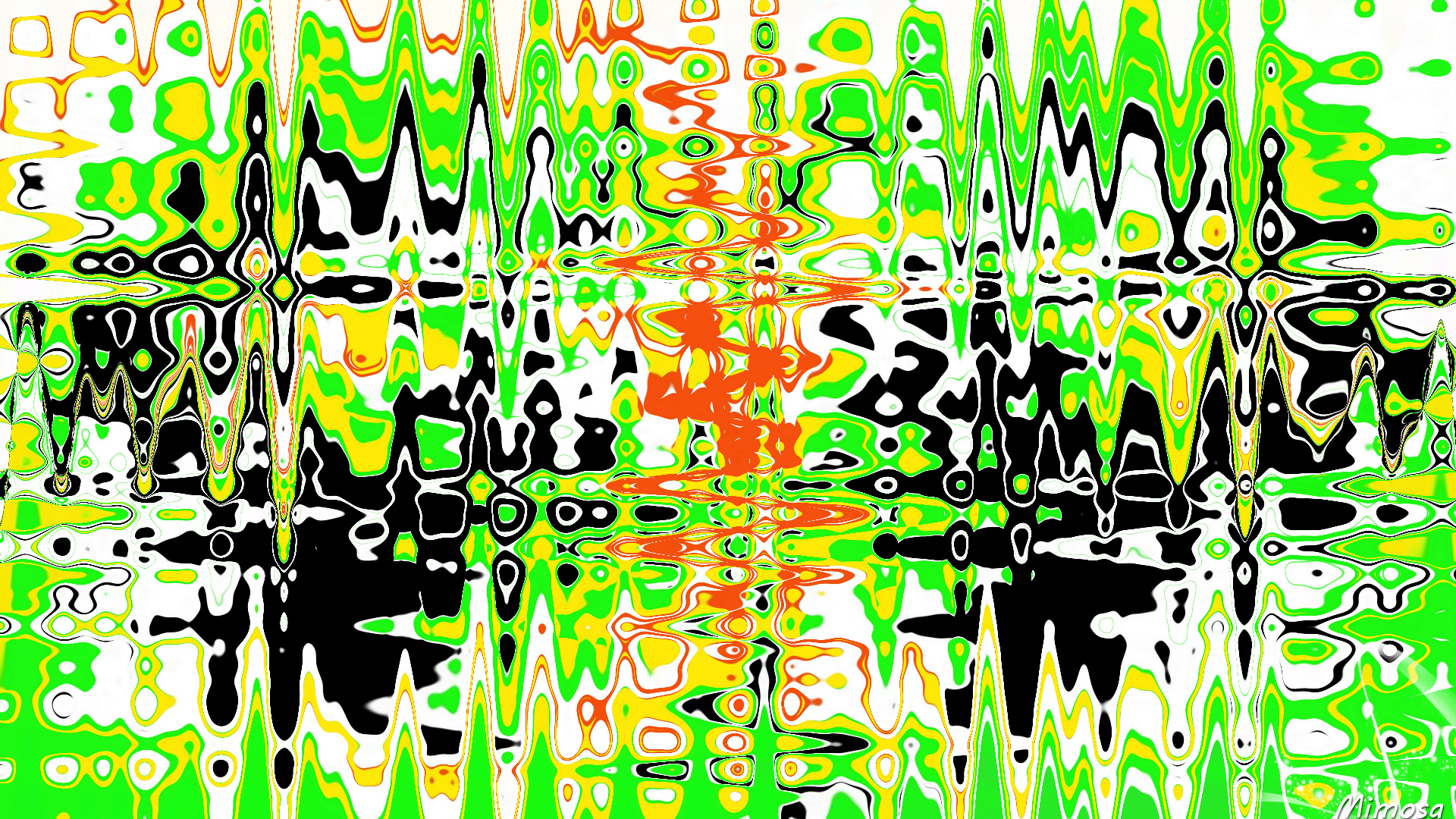 abstract, cool, colorful, distortion, green, ripple phone wallpaper