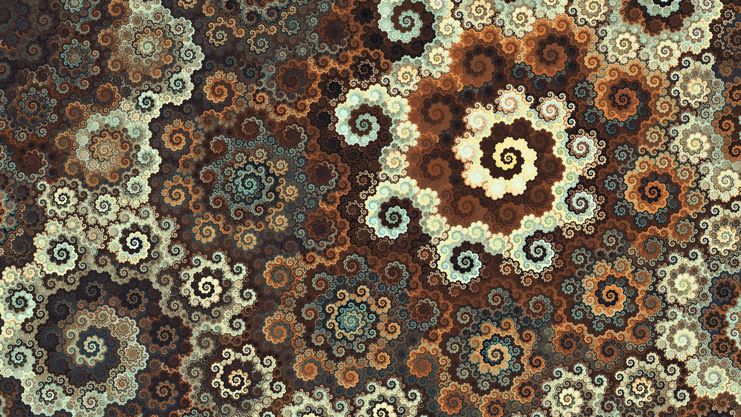 abstract, fractal, pattern, spiral Desktop home screen Wallpaper