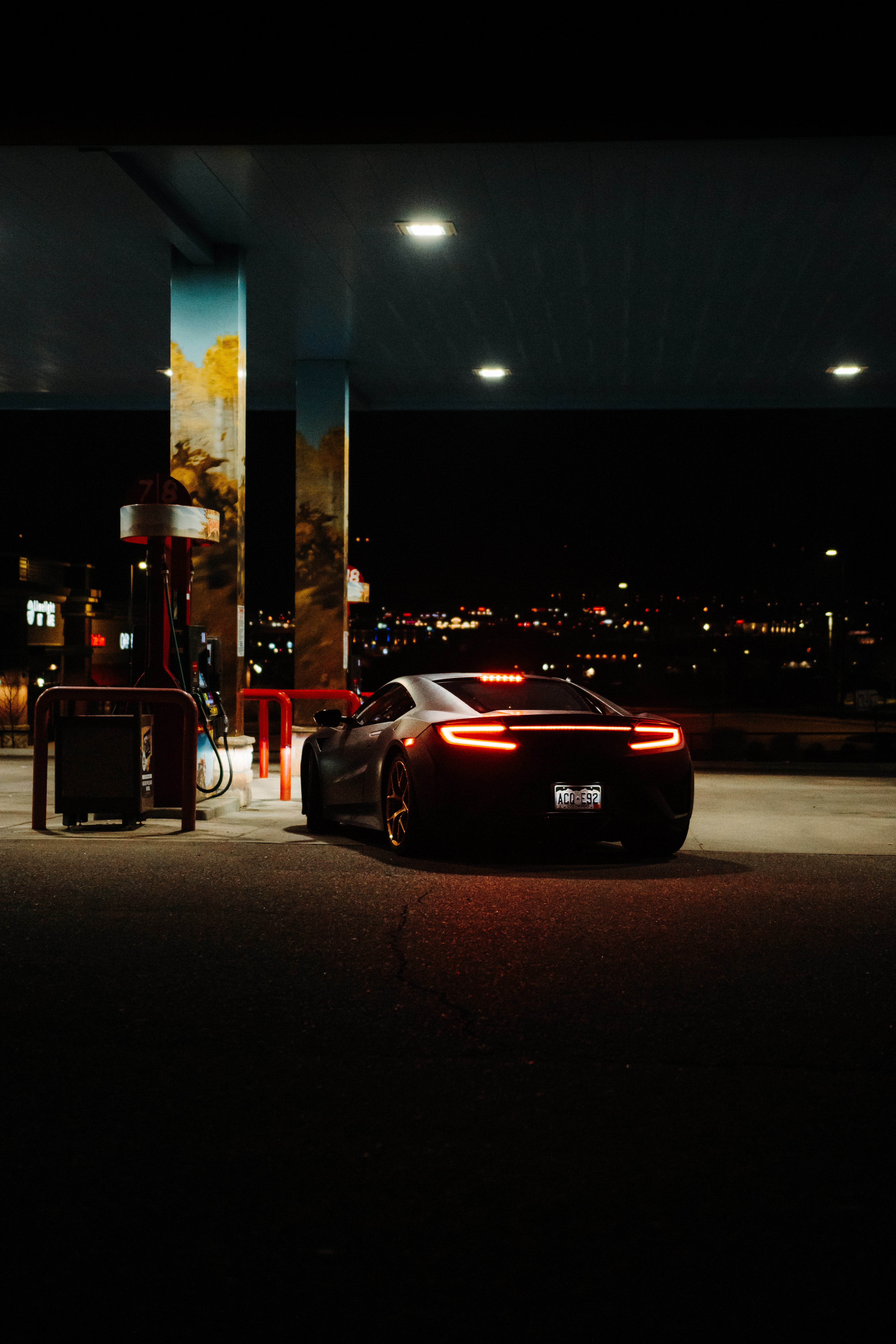 rear view, cars, back view, black, lights, car, lanterns, refueling, filling images