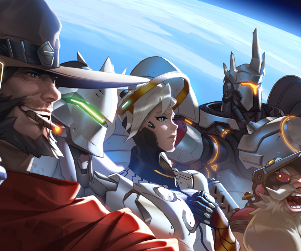 Image result for mercy reinhardt genji mccree  Overwatch, Mercy overwatch,  Overwatch torbjorn