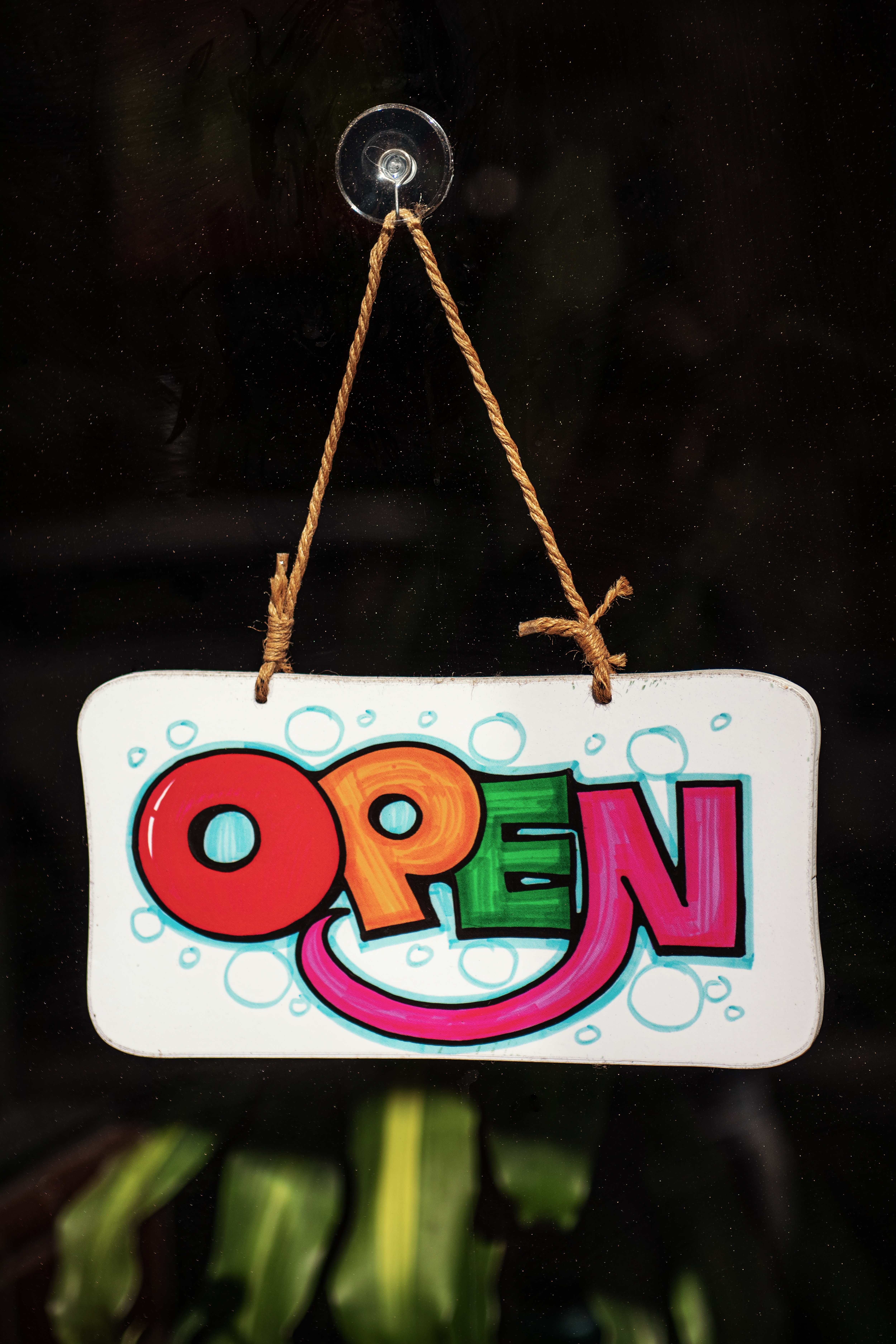 words, multicolored, motley, inscription, text, sign, signboard, open, it's open