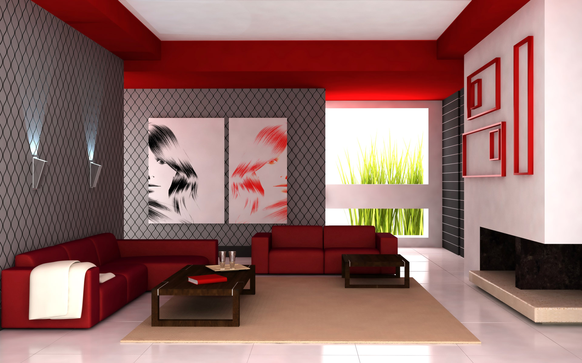 Download mobile wallpaper Room, Sofa, Living Room, Man Made for free.