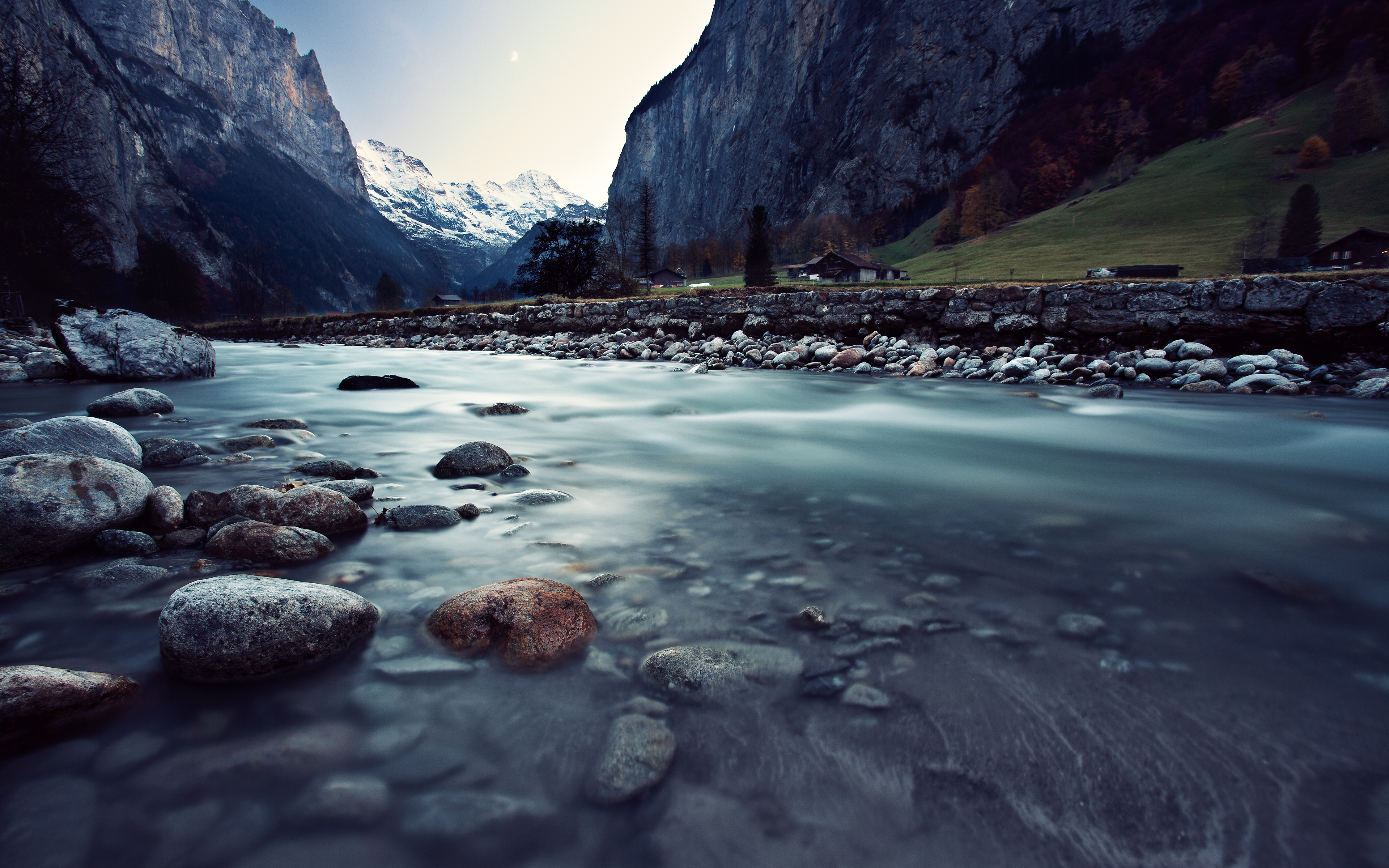 536663 скачать обои швейцария, природа, фотографии, пейзаж, гора, река - заставки и картинки бесплатно