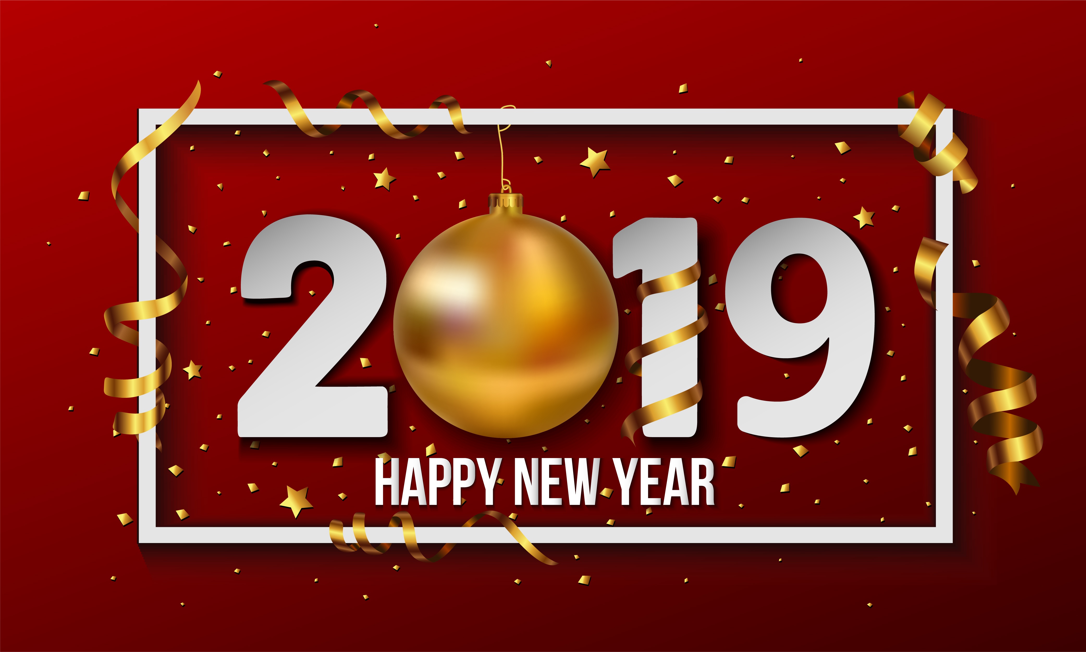 918682壁紙のダウンロードホリデー, 2019年新年, あけましておめでとう, 新年-スクリーンセーバーと写真を無料で