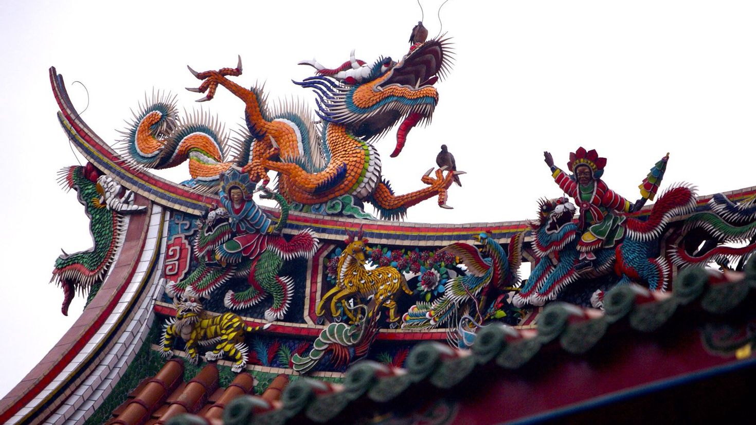 Китайский дракон в архитектуре