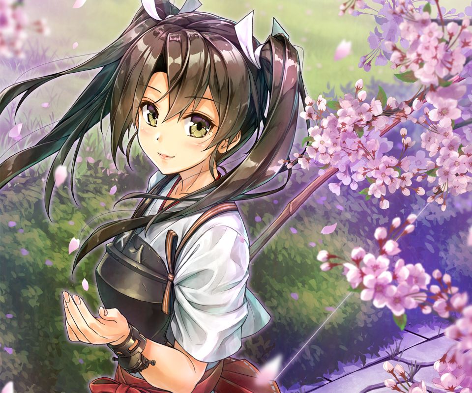 Wallpaper nezuko kamado, anime girl, blossom desktop wallpaper, hd