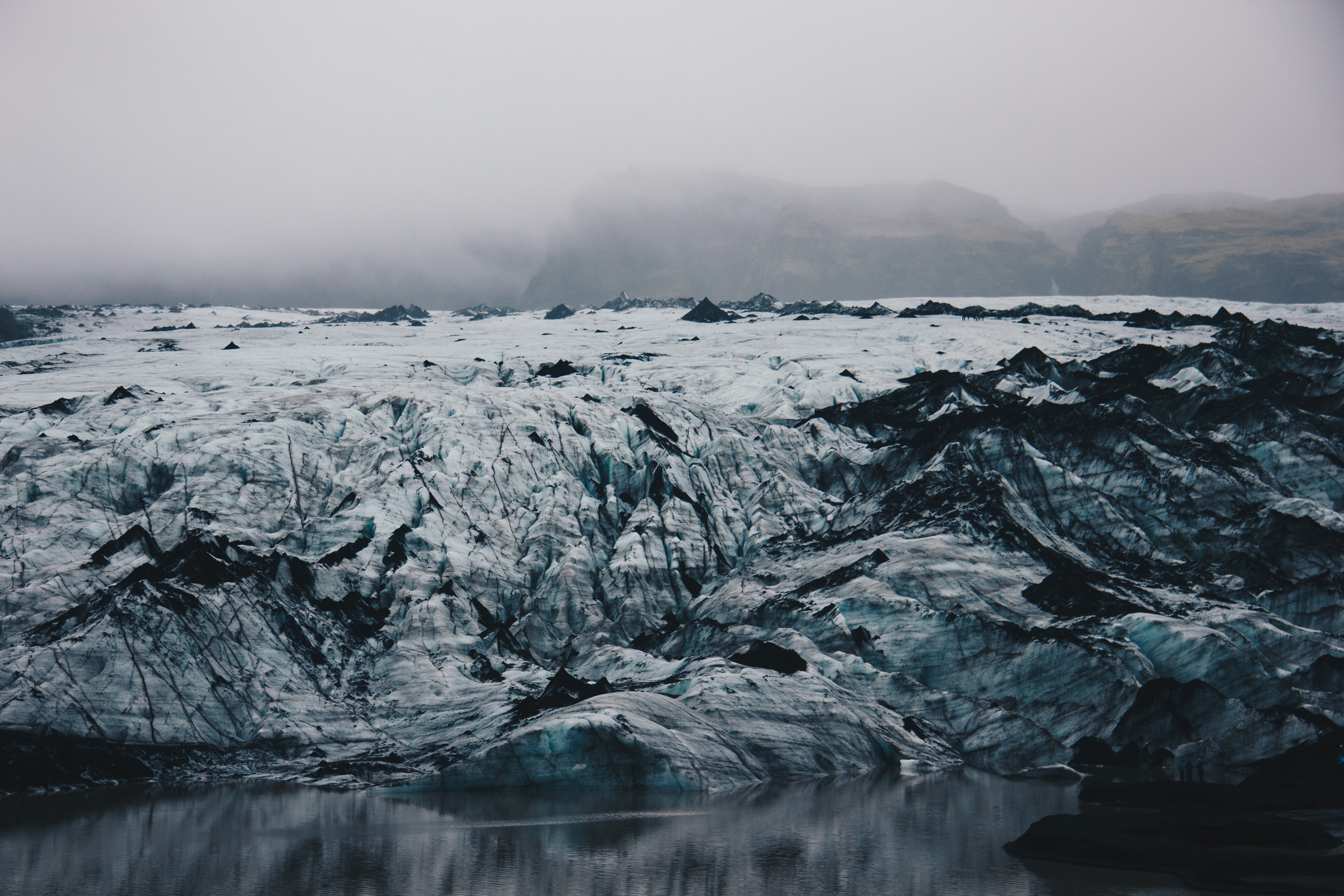 Download mobile wallpaper Bank, Shore, Ice Floes, Ice, Nature, Iceland for free.