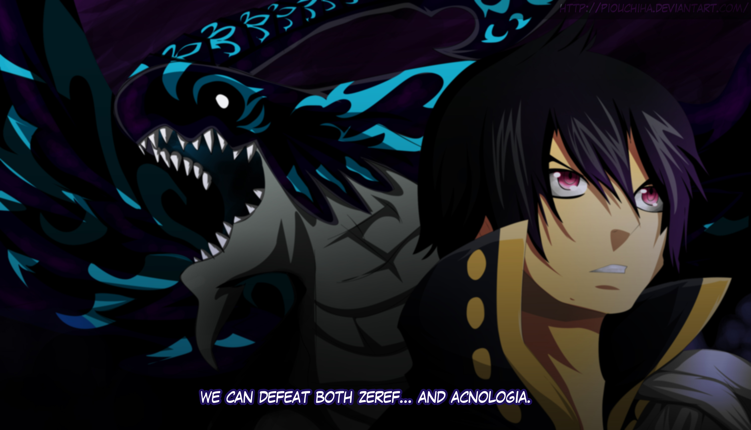anime, fairy tail, acnologia (fairy tail), zeref dragneel QHD