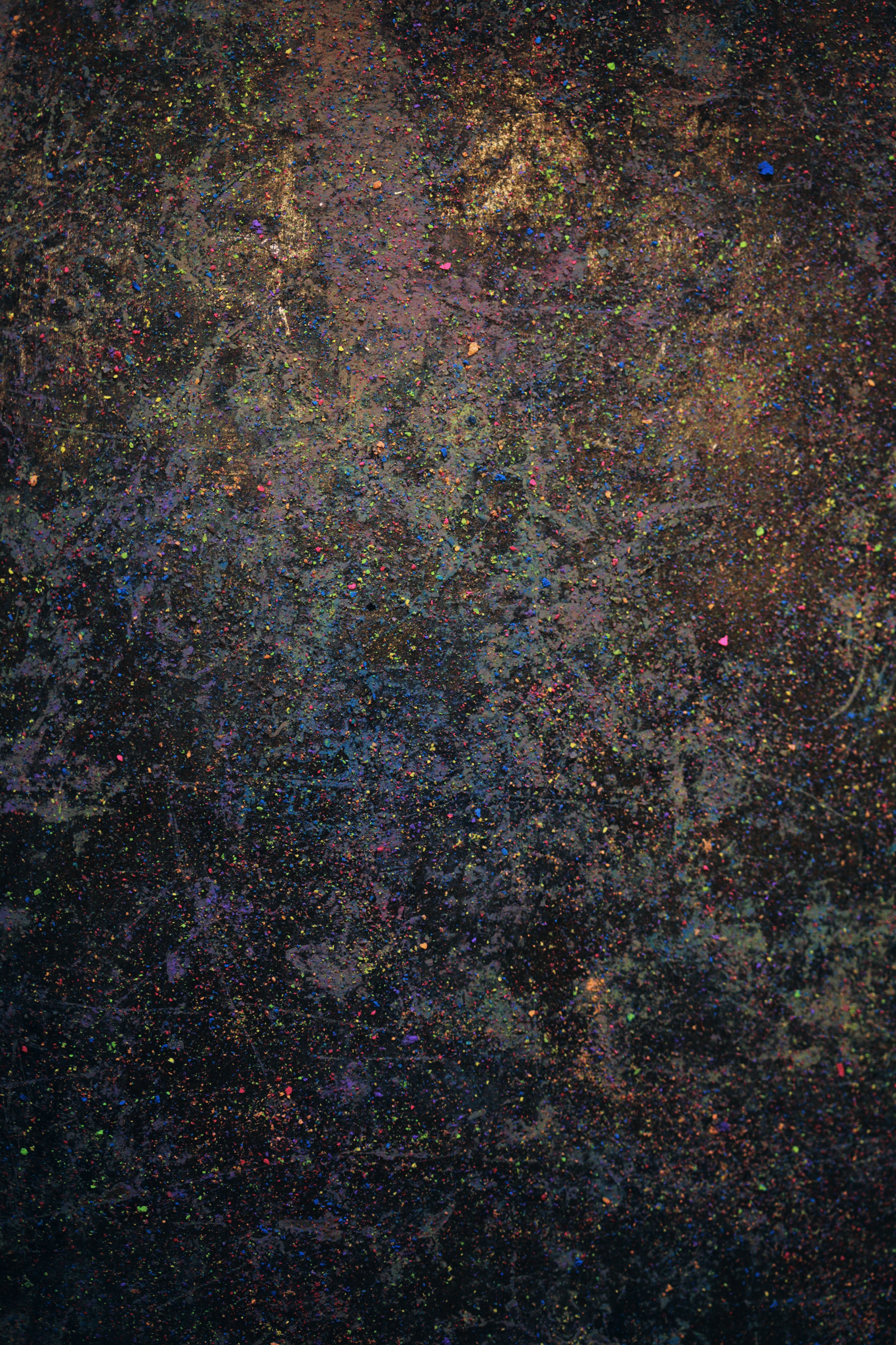 Download mobile wallpaper Spots, Motley, Stains, Multicolored, Surface, Wall, Texture, Textures for free.