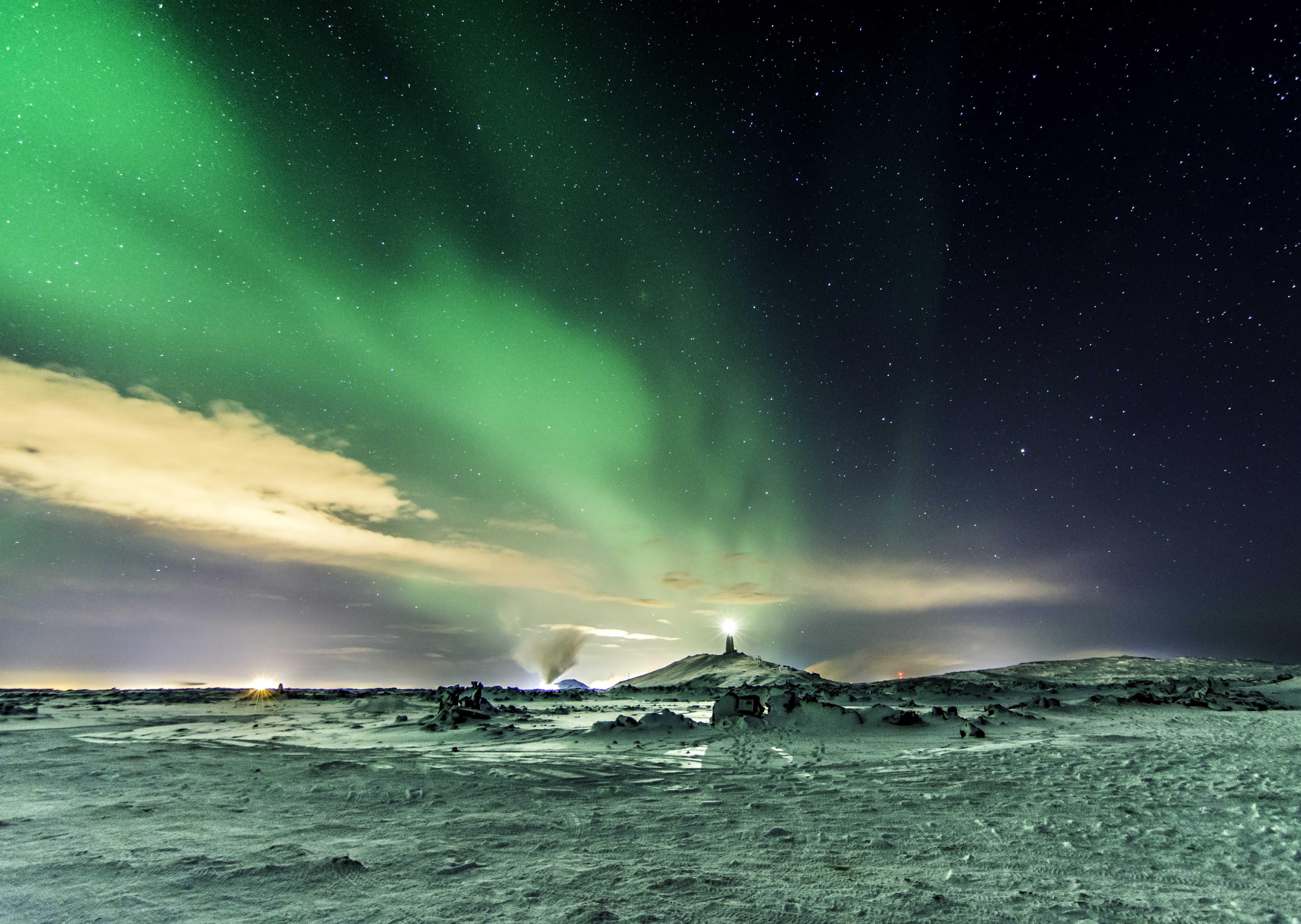 115161 Hintergrundbild herunterladen aurora borealis, naturphänomen, winter, natur, sky, schnee, sternenhimmel, nordlichter, aurora, ein naturphänomen - Bildschirmschoner und Bilder kostenlos