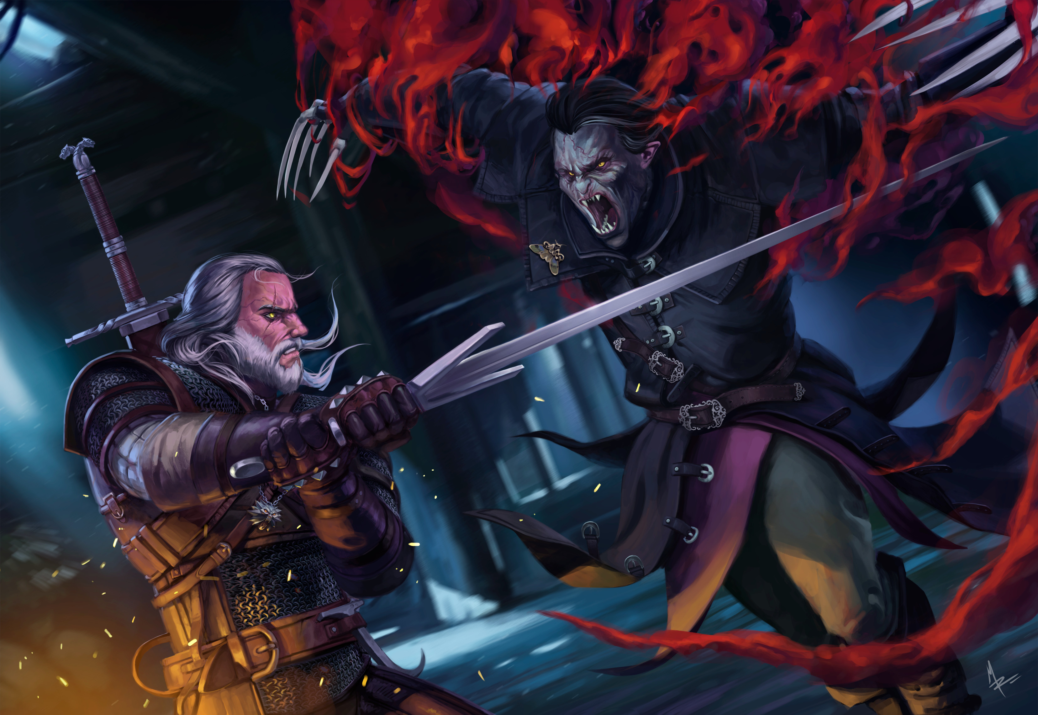 The witcher 3 art geralt фото 8